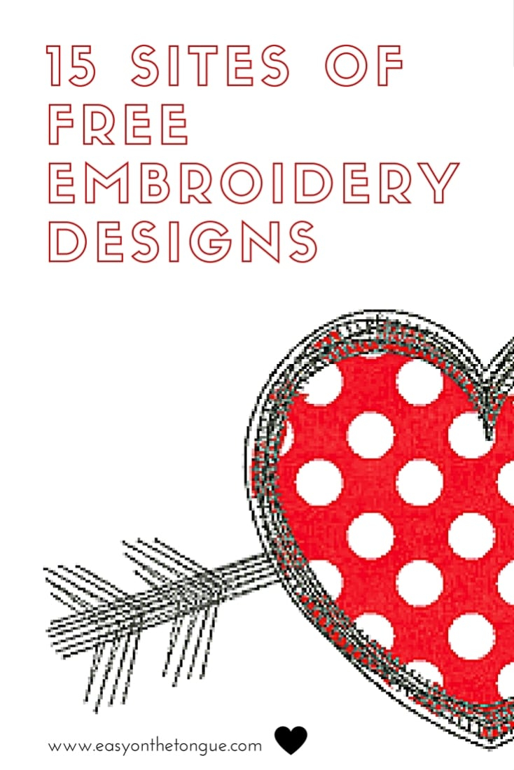 Machine Embroidery Patterns Free 15 Sites Free Embroidery Designs