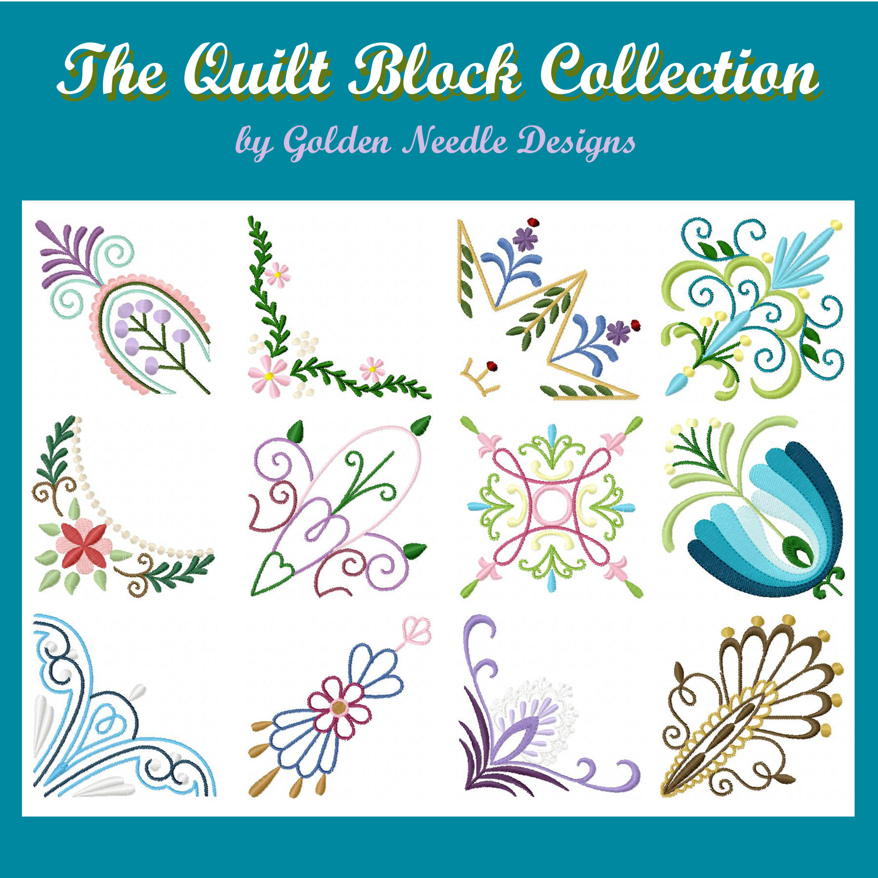 Machine Embroidery Quilt Patterns Quilt Blocks Collection Of Machine Embroidery Designs 1999