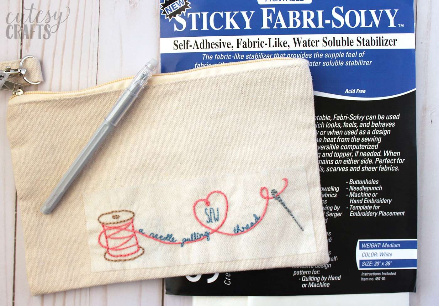 Make Embroidery Pattern Adorable Diy Sew A Needle Pulling Thread Bag Free Hand