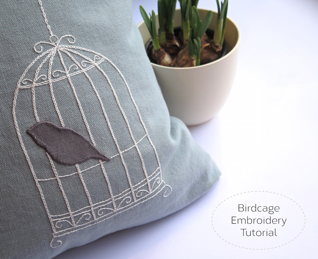 Make Embroidery Pattern Springtime Sewing Birdcage Embroidery Pattern Hoogally