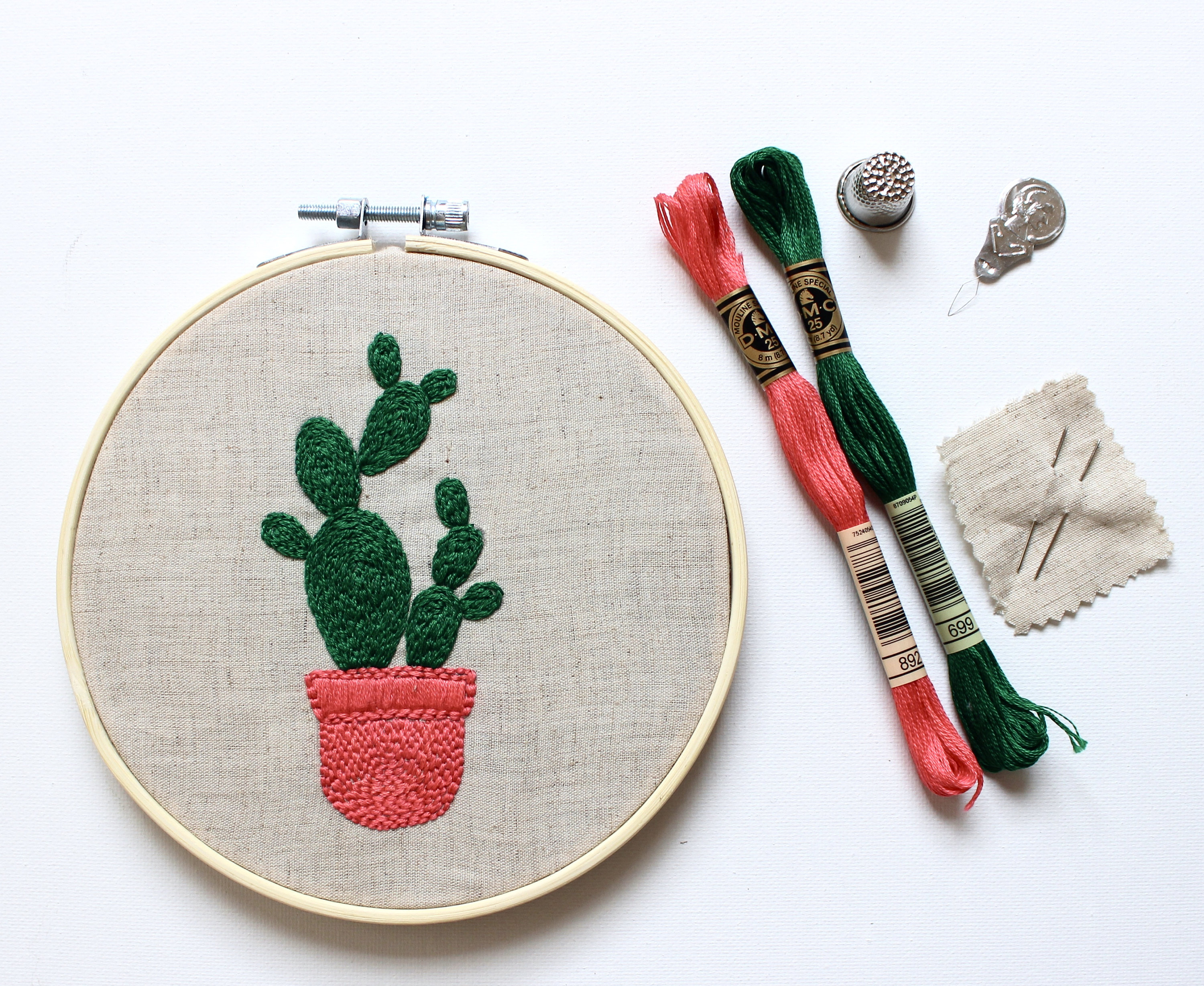 Make Your Own Embroidery Pattern Embroidery Kit Diy Make Your Own Solo Cactus Embroidery Pattern