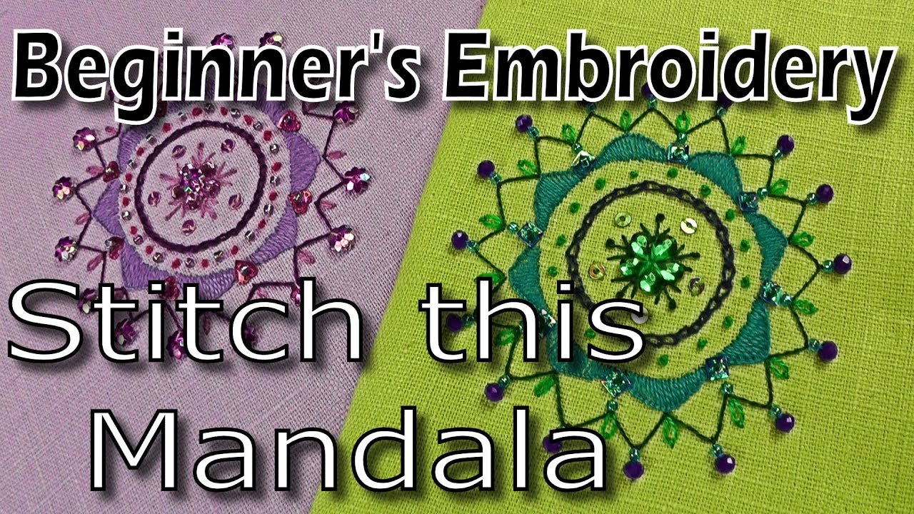 Mandala Embroidery Patterns Easy Stitching Project For Beginners Mandala