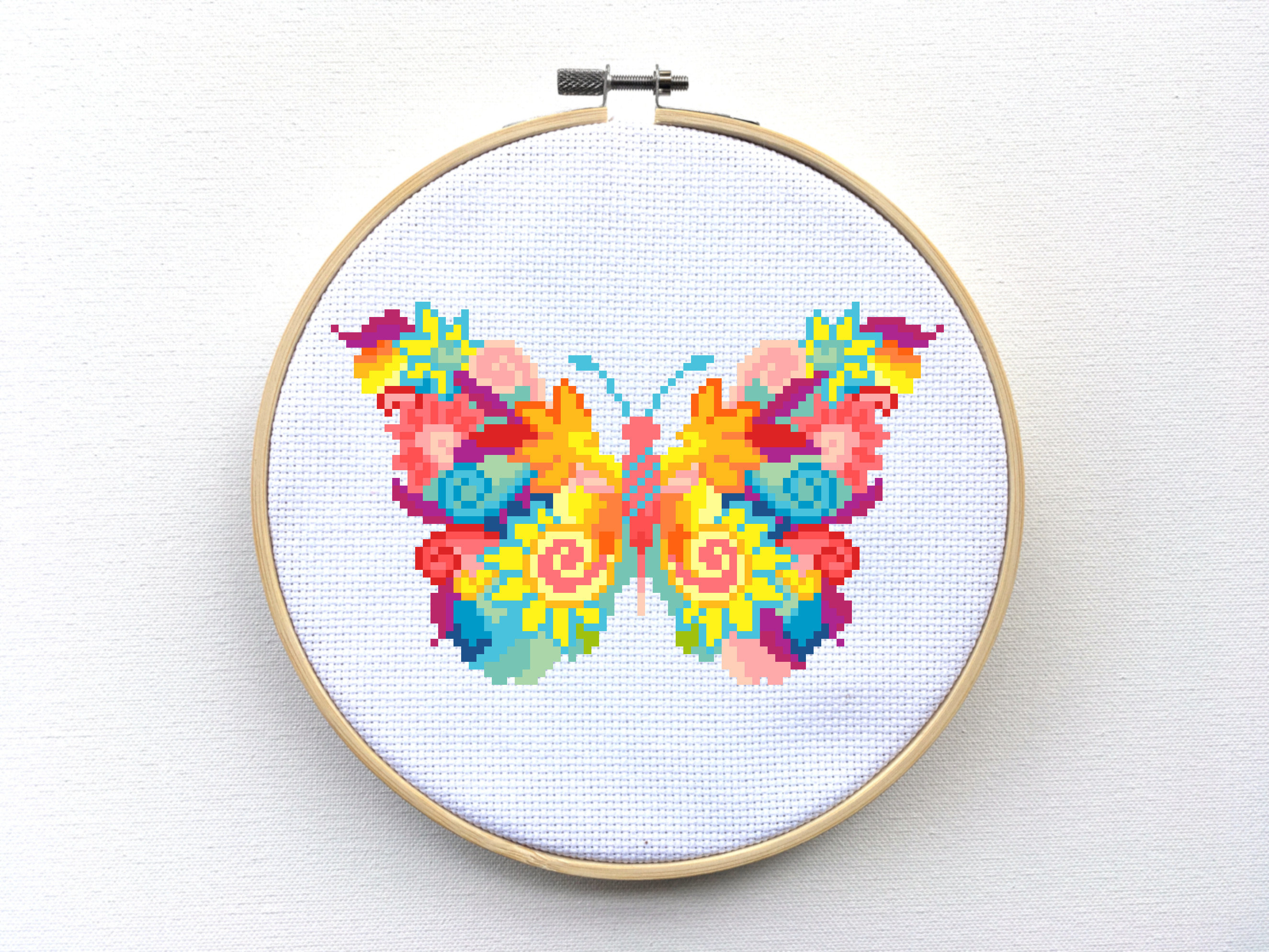 Mandala Embroidery Patterns Mandala Butterfly Cross Stitch Kit Mandala Cross Stitch Pattern Leia Patterns