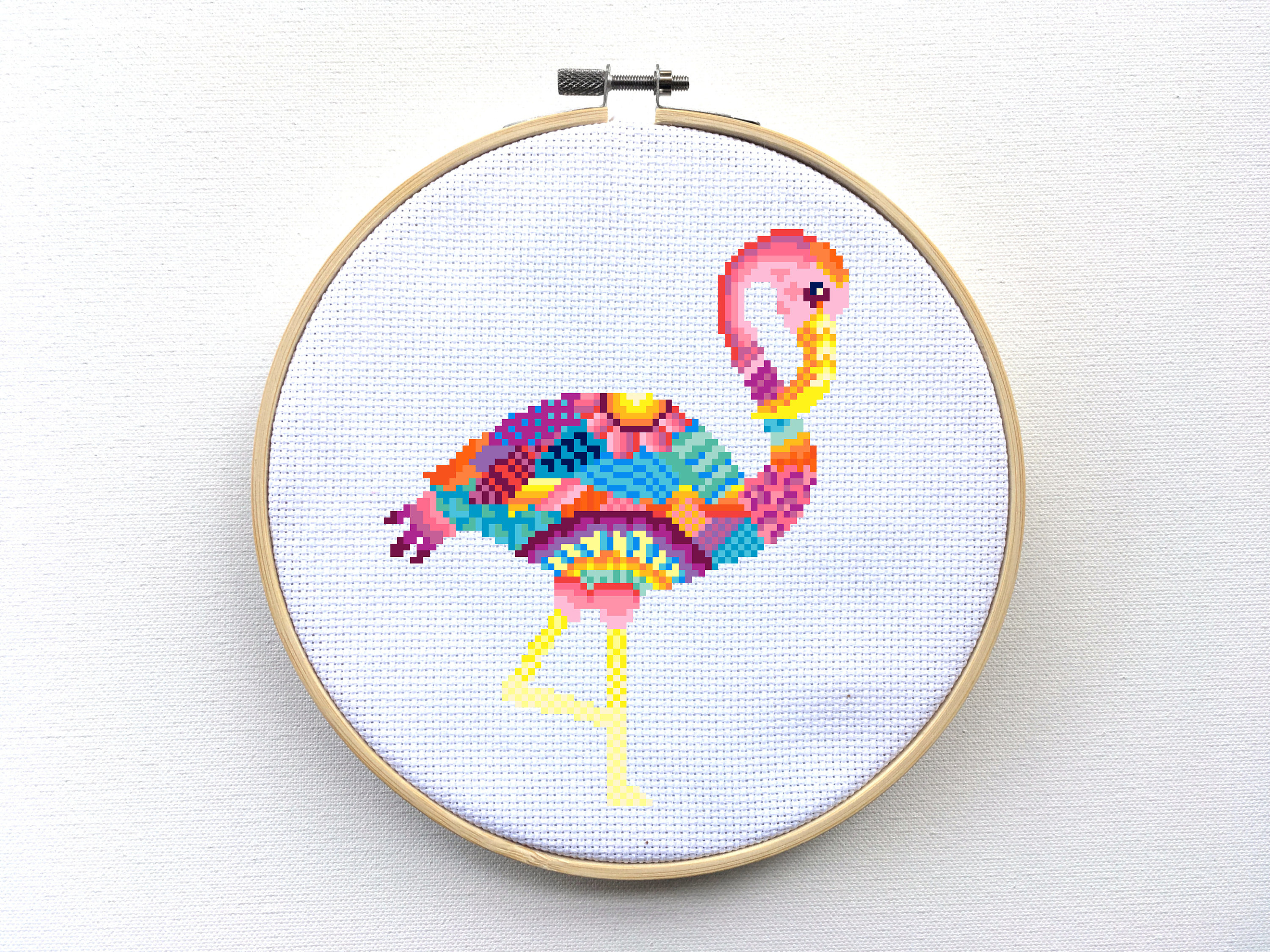 Mandala Embroidery Patterns Mandala Flamingo Cross Stitch Pattern Embroidery Pdf Download Leia Patterns