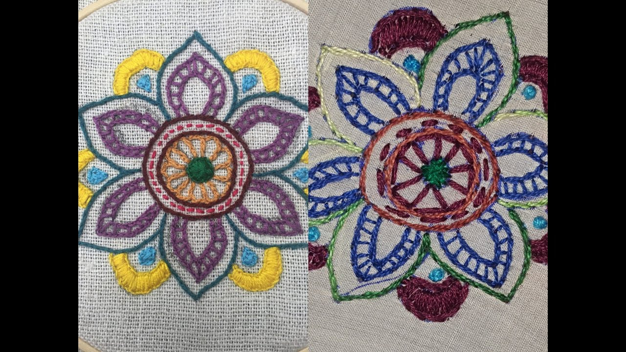 Mandala Embroidery Patterns New Hand Embroidery Mandala Embroidery Stitching Designs 2018 Humaria Arts
