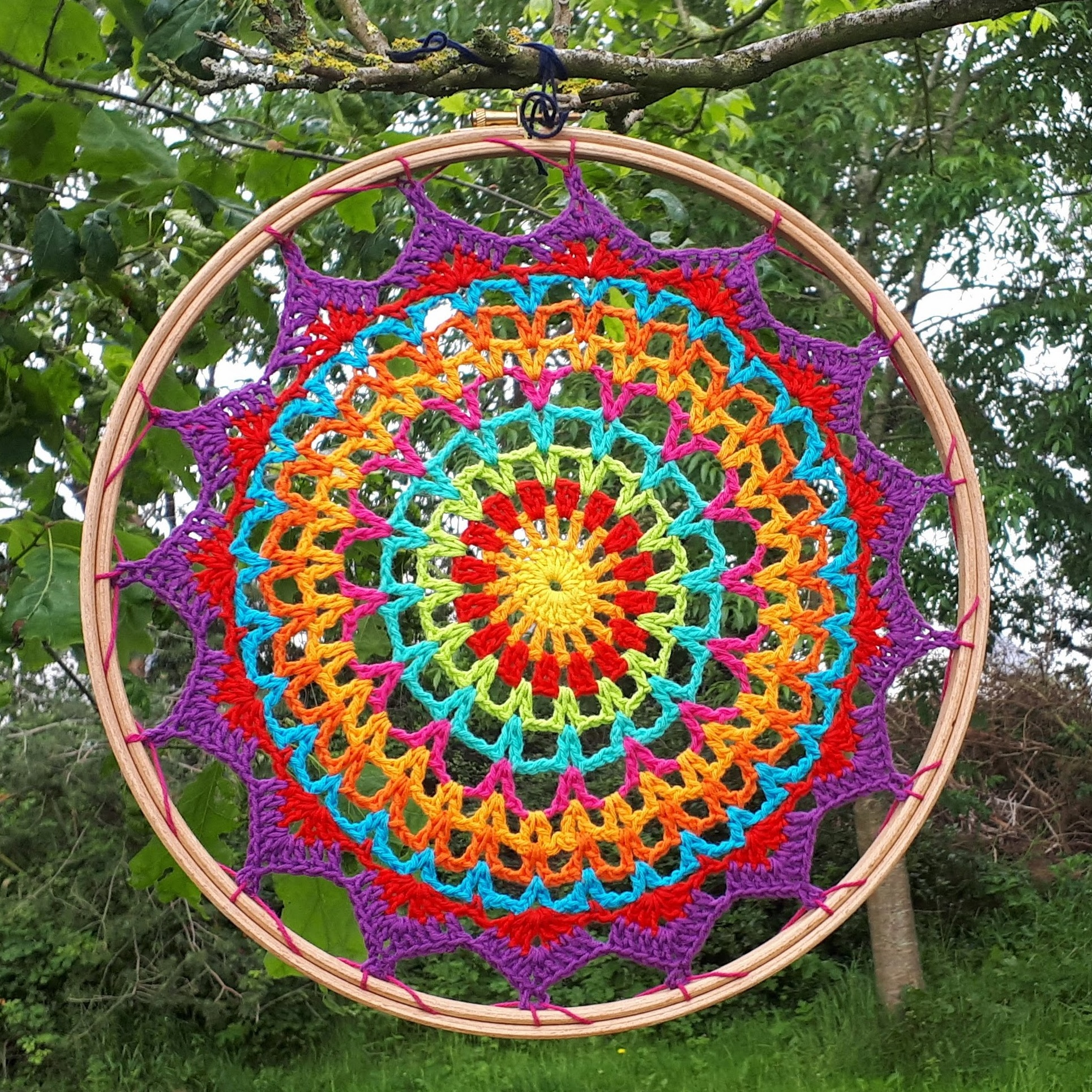 Mandala Embroidery Patterns Summer Mandala Free Crochet Pattern Annie Design Crochet