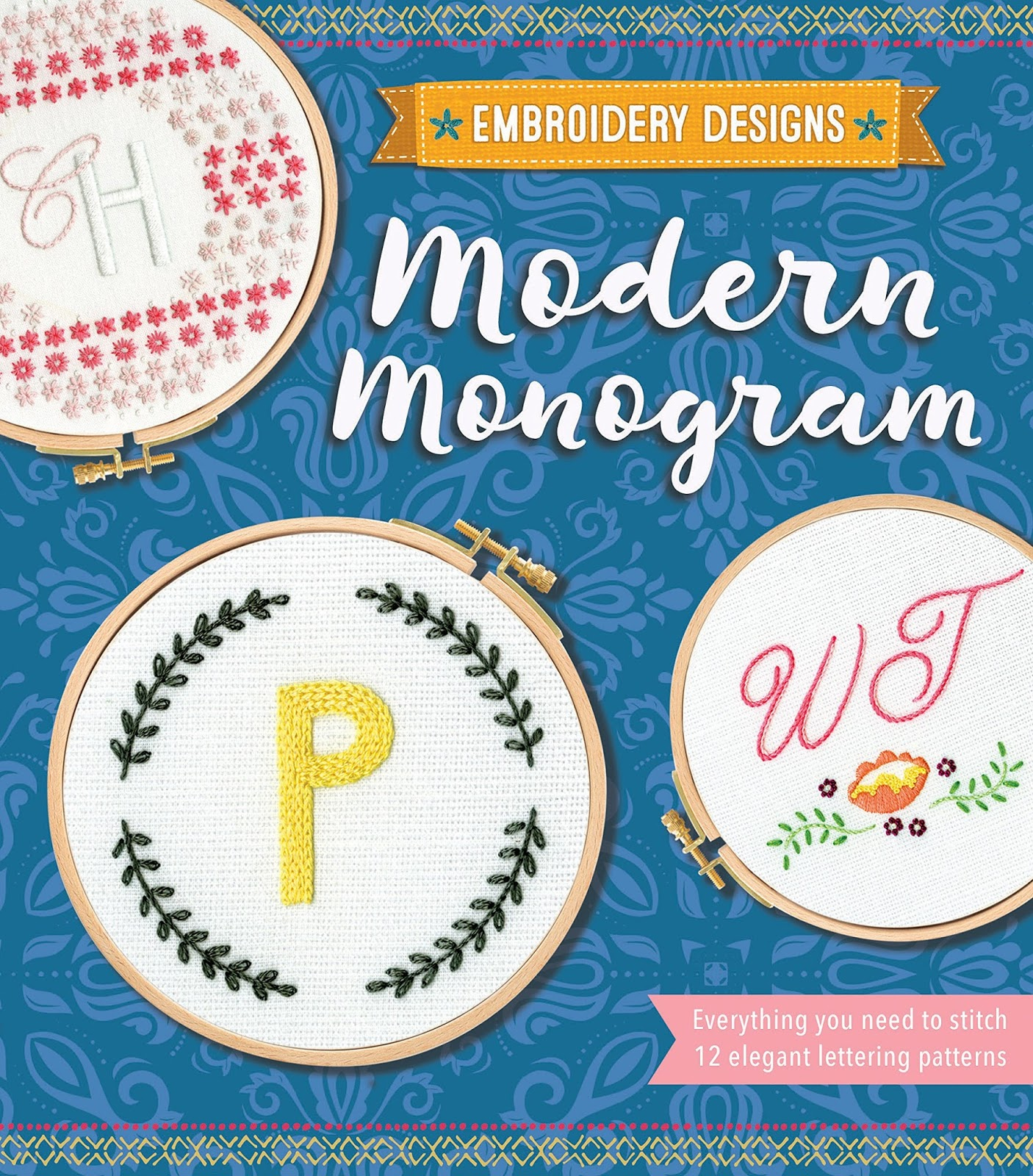 Monogram Patterns For Embroidery Handmade Deb Embroidery Designs Modern Monogram Kit Review