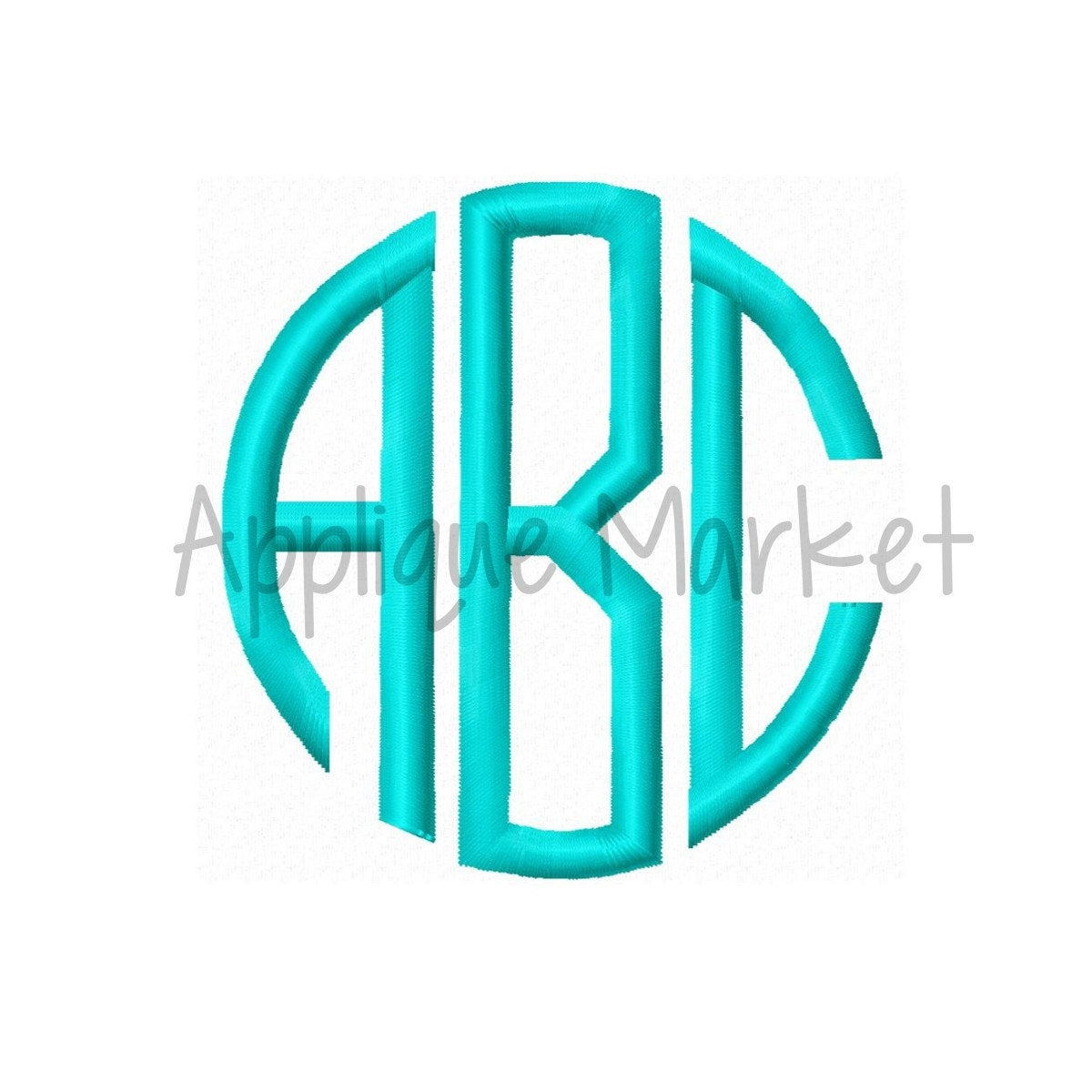 Monogram Patterns For Embroidery Machine Embroidery Design Embroidery Round Monogram Satin Font Instant Download
