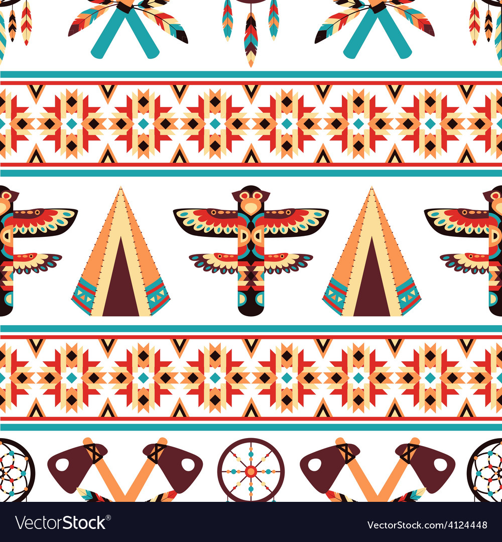 Native American Embroidery Patterns Ethnic Border Pattern Design