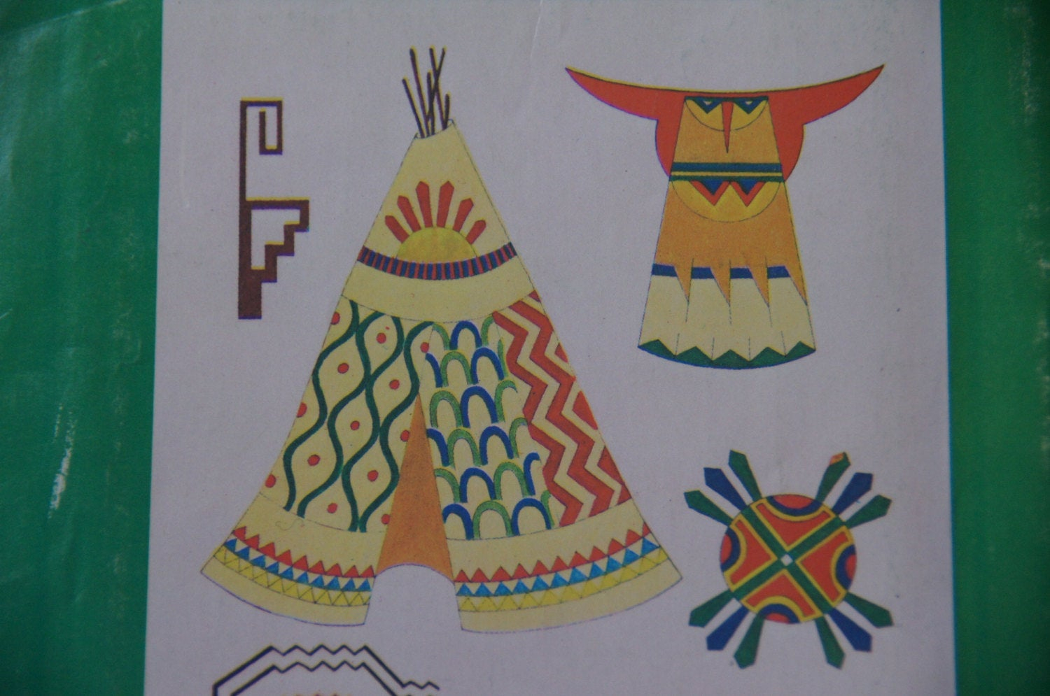 Native American Embroidery Patterns Native American Embroidery Pattern Symbols Vogart 758 Retired Liquid Embroidery Thread Embroidery Eagle Teepee More