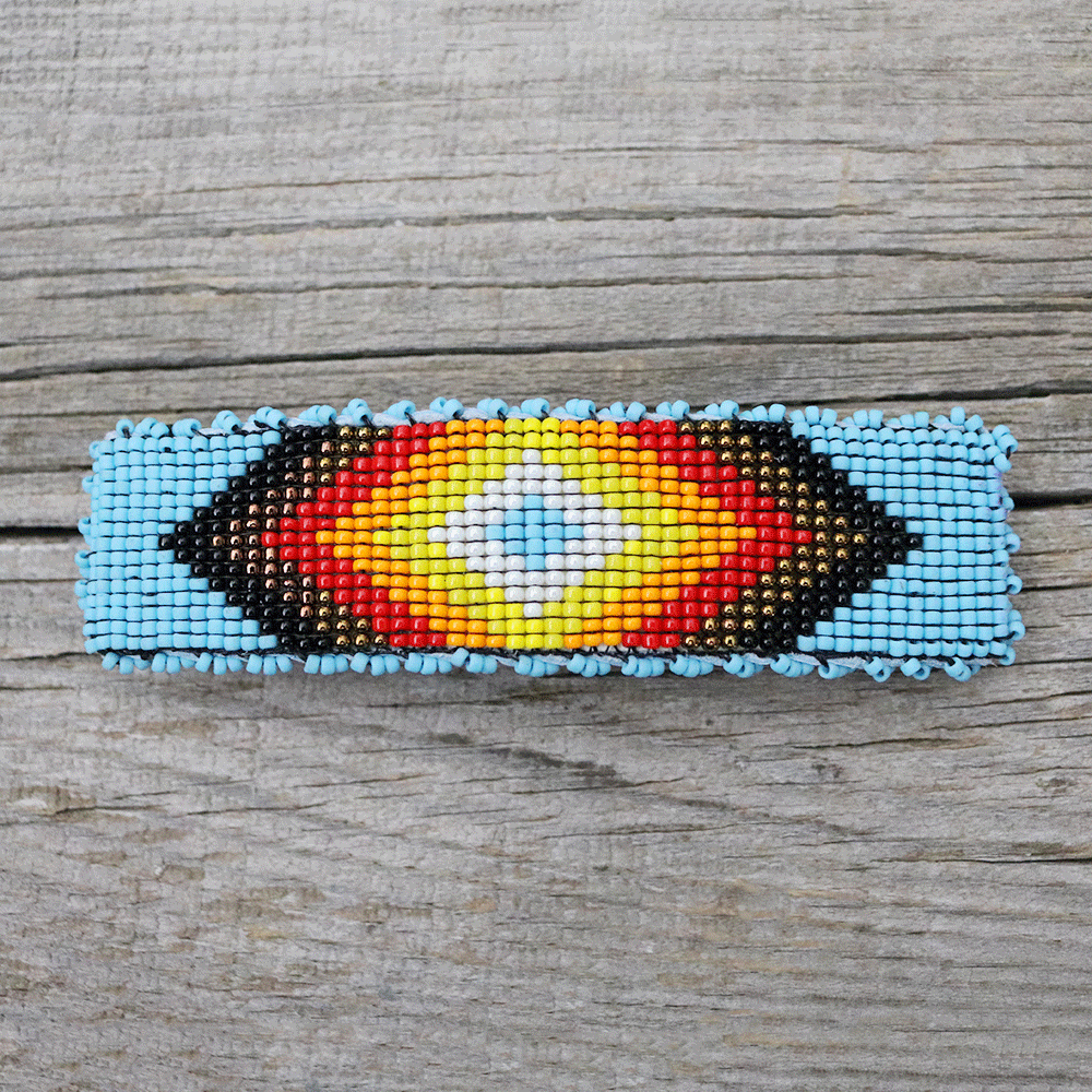 Native American Embroidery Patterns Navajo Barrette Charlene Jackson Native American Beadwork