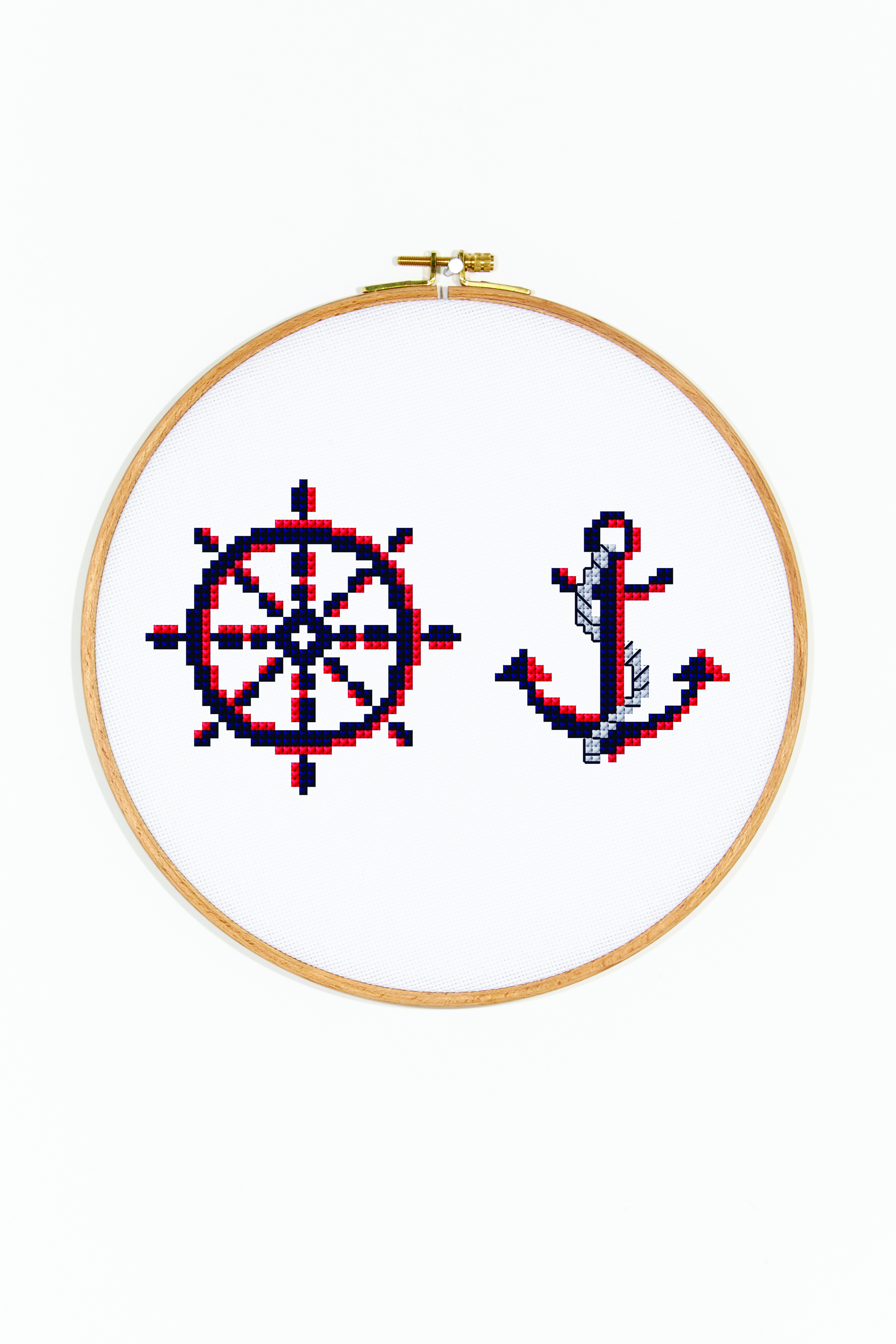 Nautical Embroidery Patterns The Nautical Anchor Cross Stitch Pattern