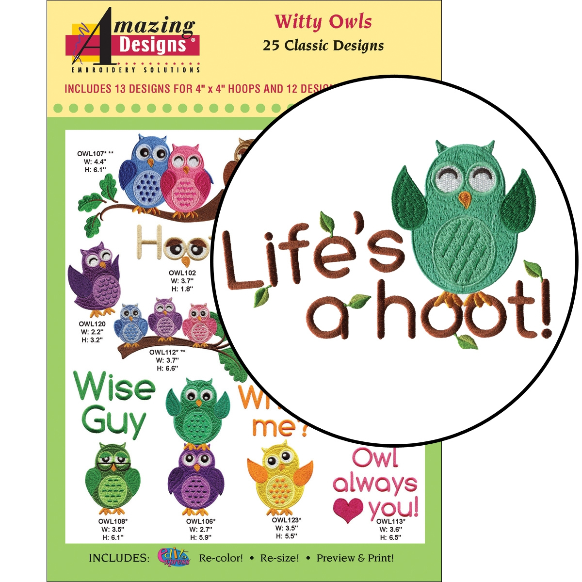 Owl Embroidery Pattern Amazing Designs Witty Owls Embroidery Designs