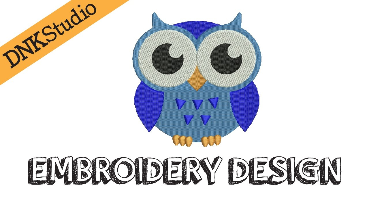 Owl Embroidery Pattern Cute Owl Embroidery Design