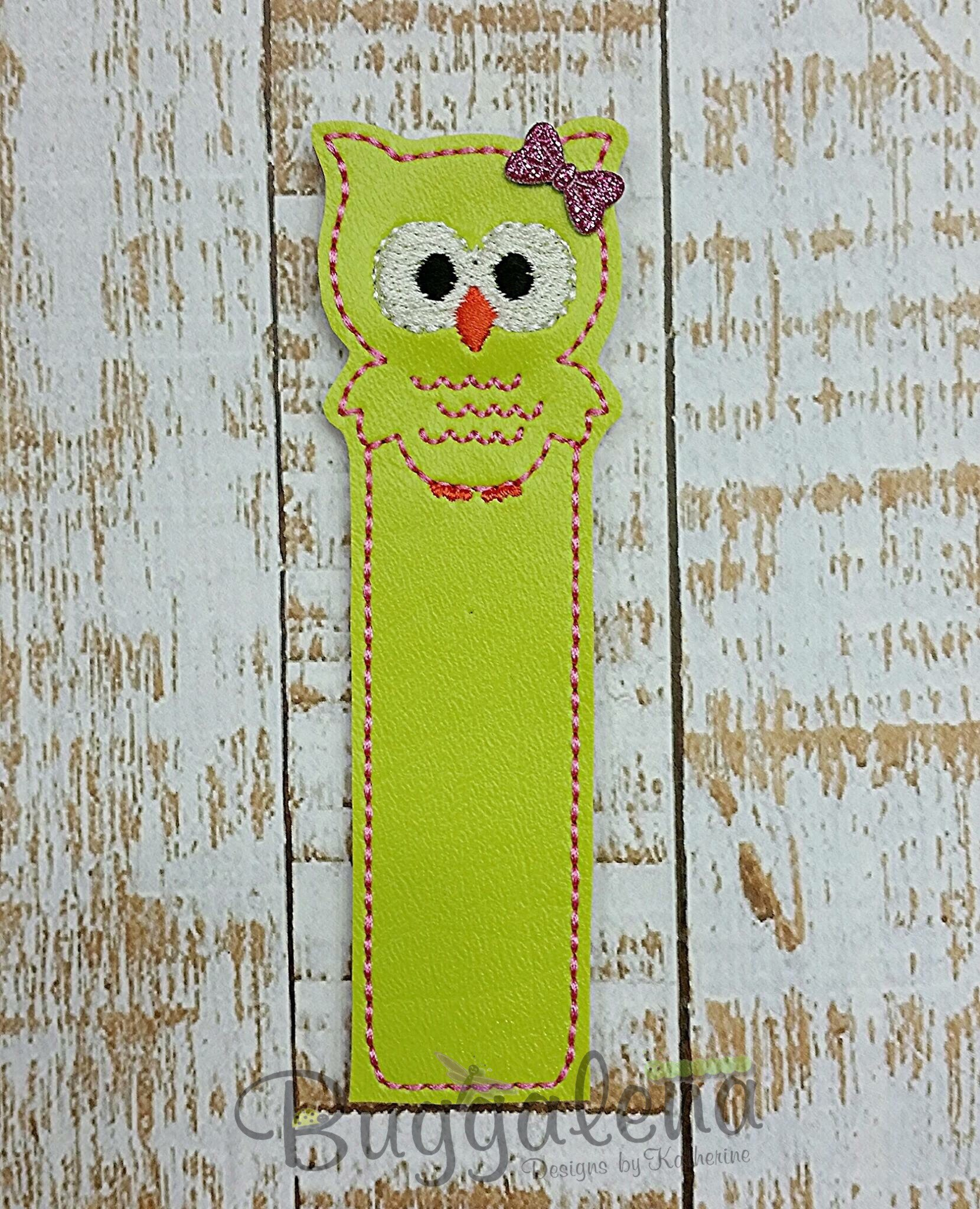 Owl Embroidery Pattern Owl Bookmark Embroidery Design
