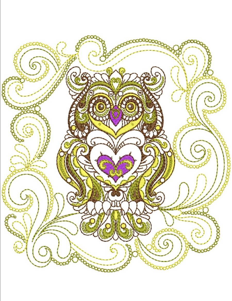 Owl Embroidery Pattern Owl Obsessions