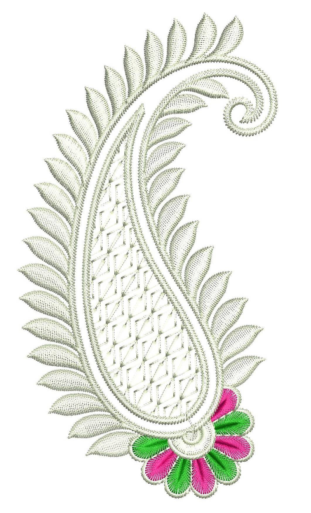 Paisley Embroidery Patterns Beautiful Paisley Embroidery Design