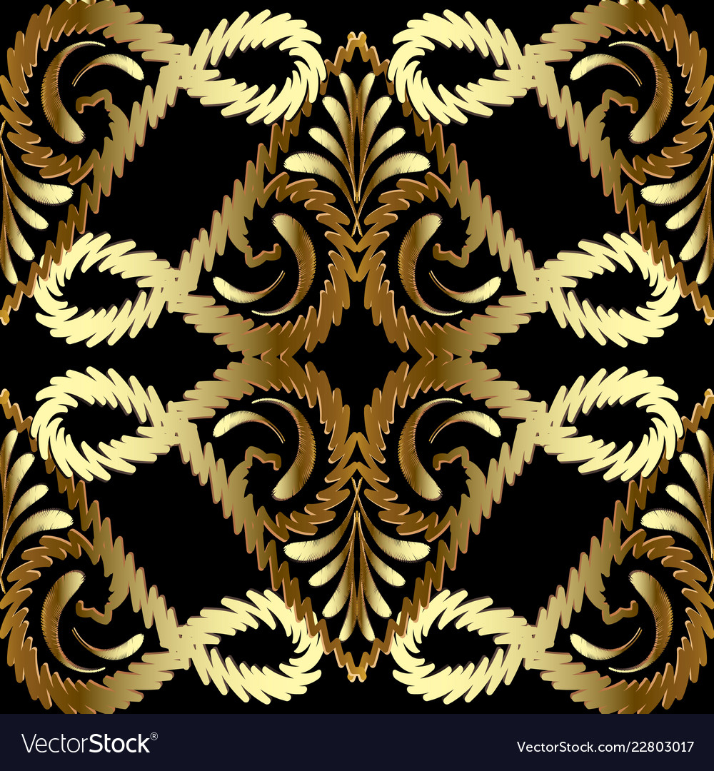 Paisley Embroidery Patterns Embroidery Gold Paisley Seamless Pattern