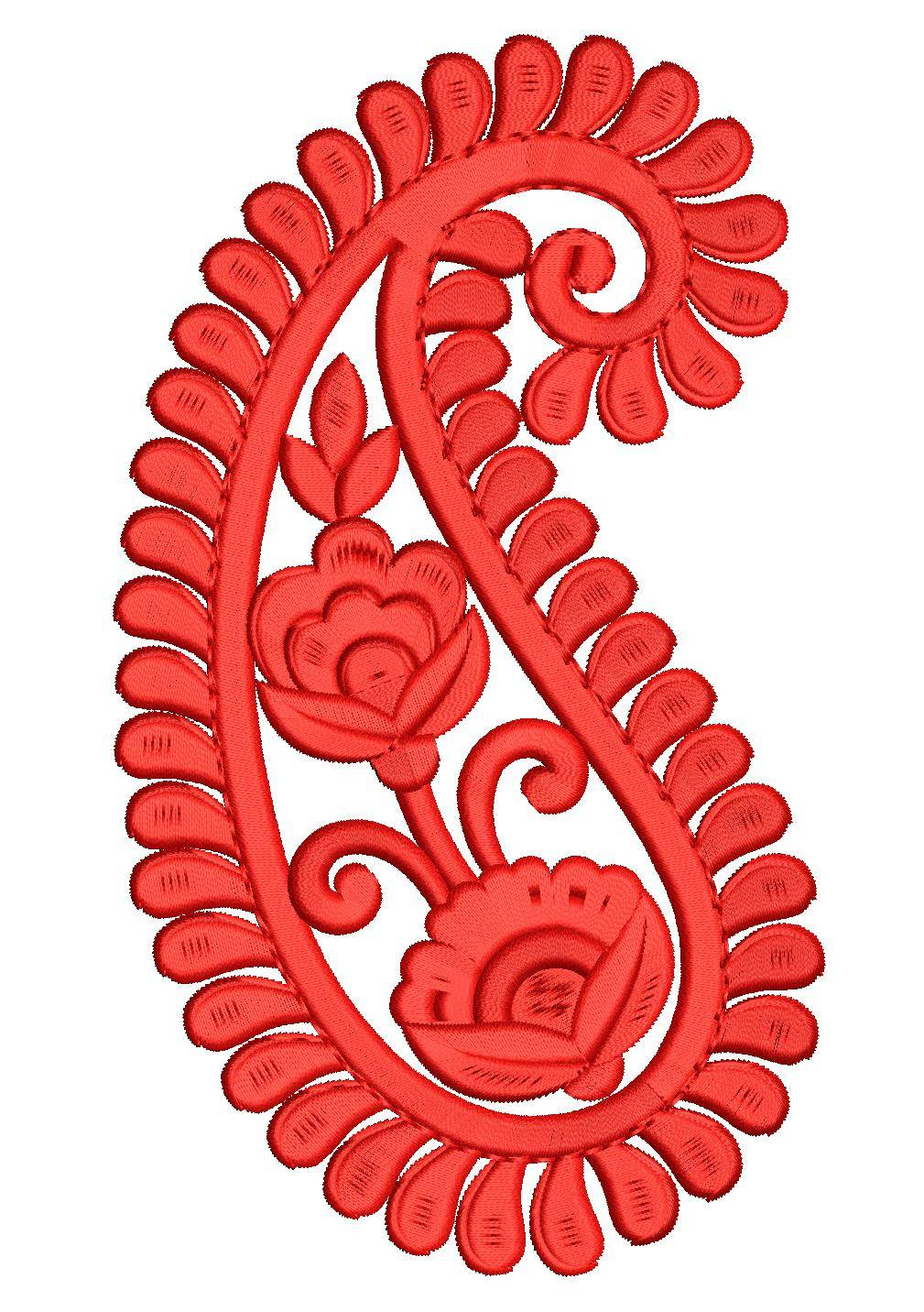 Paisley Embroidery Patterns Simple Paisley Embroidery Design