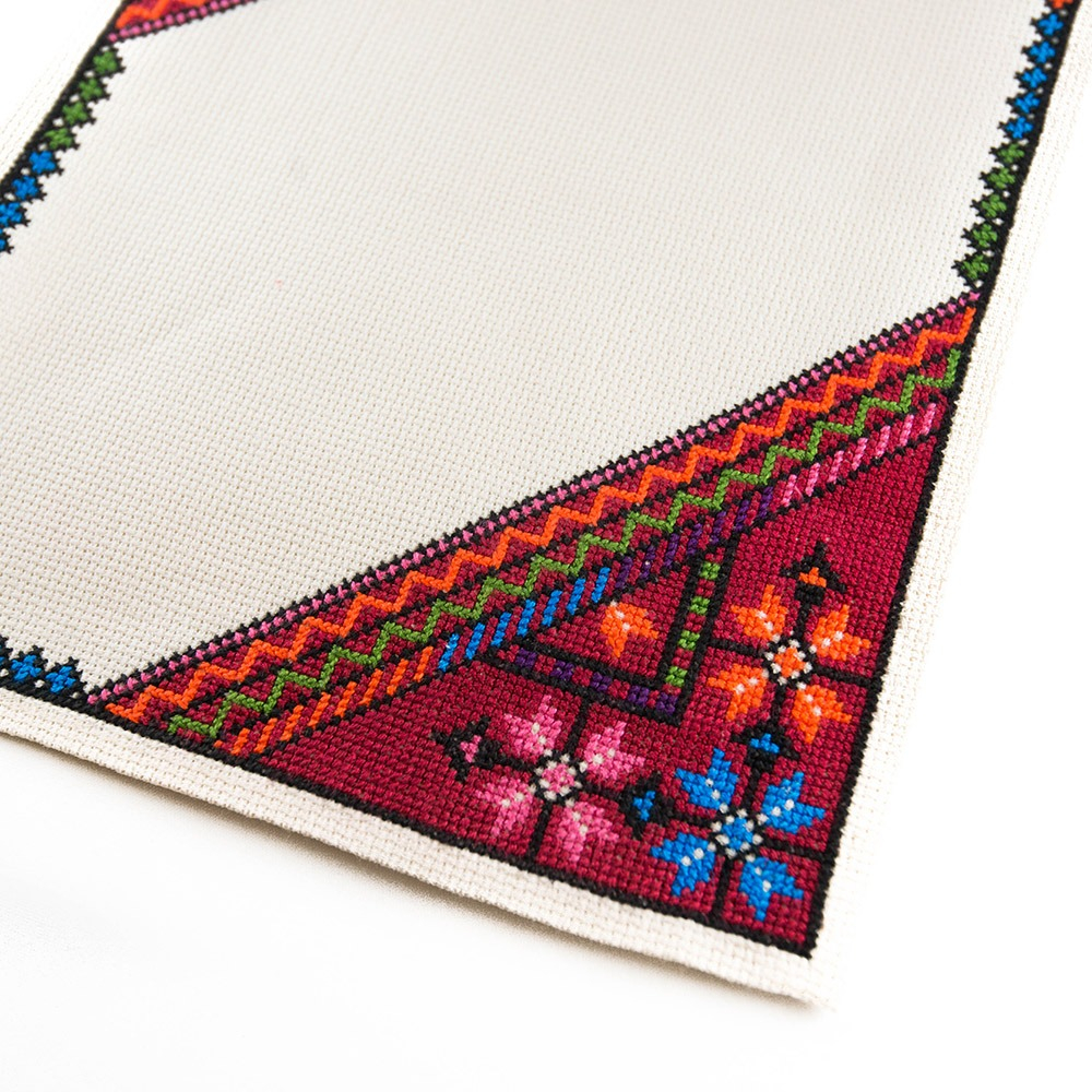 Palestinian Embroidery Patterns Corner Design Table Mat