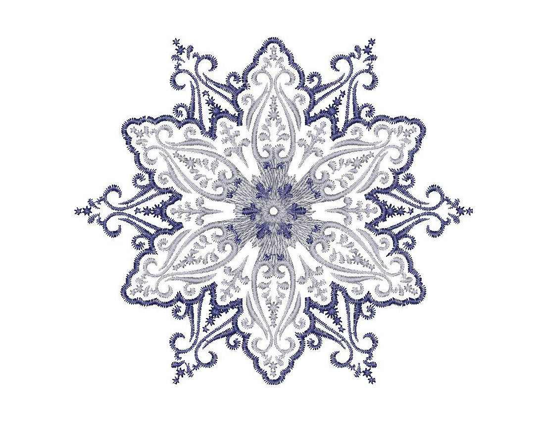 Patterns For Embroidery Machine Snowflake Embroidery Design Frost Patterns Embroidery Machine Embroidery Design Instant Download