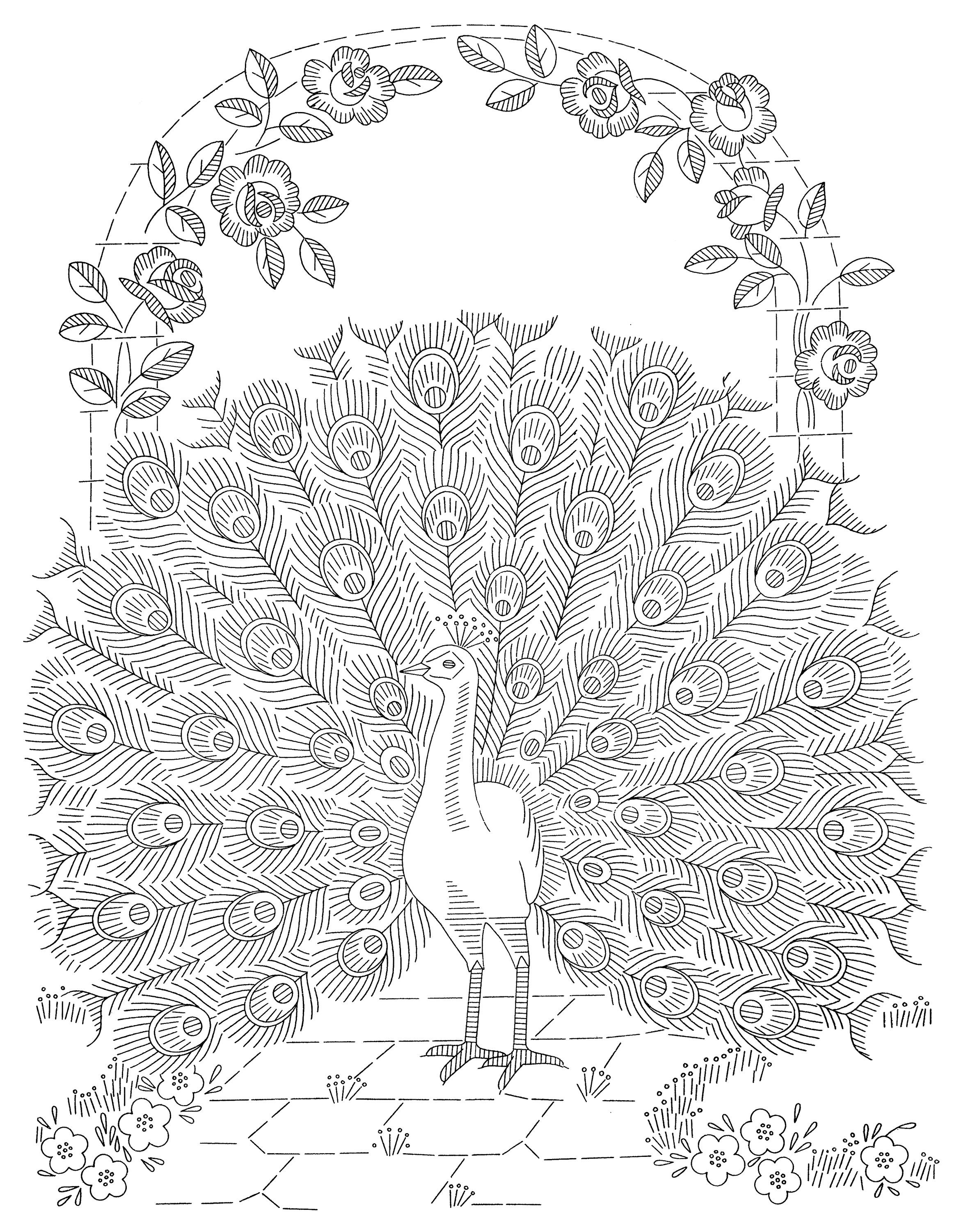 Peacock Embroidery Pattern Embroidery Patterns Page 8 Q Is For Quilter
