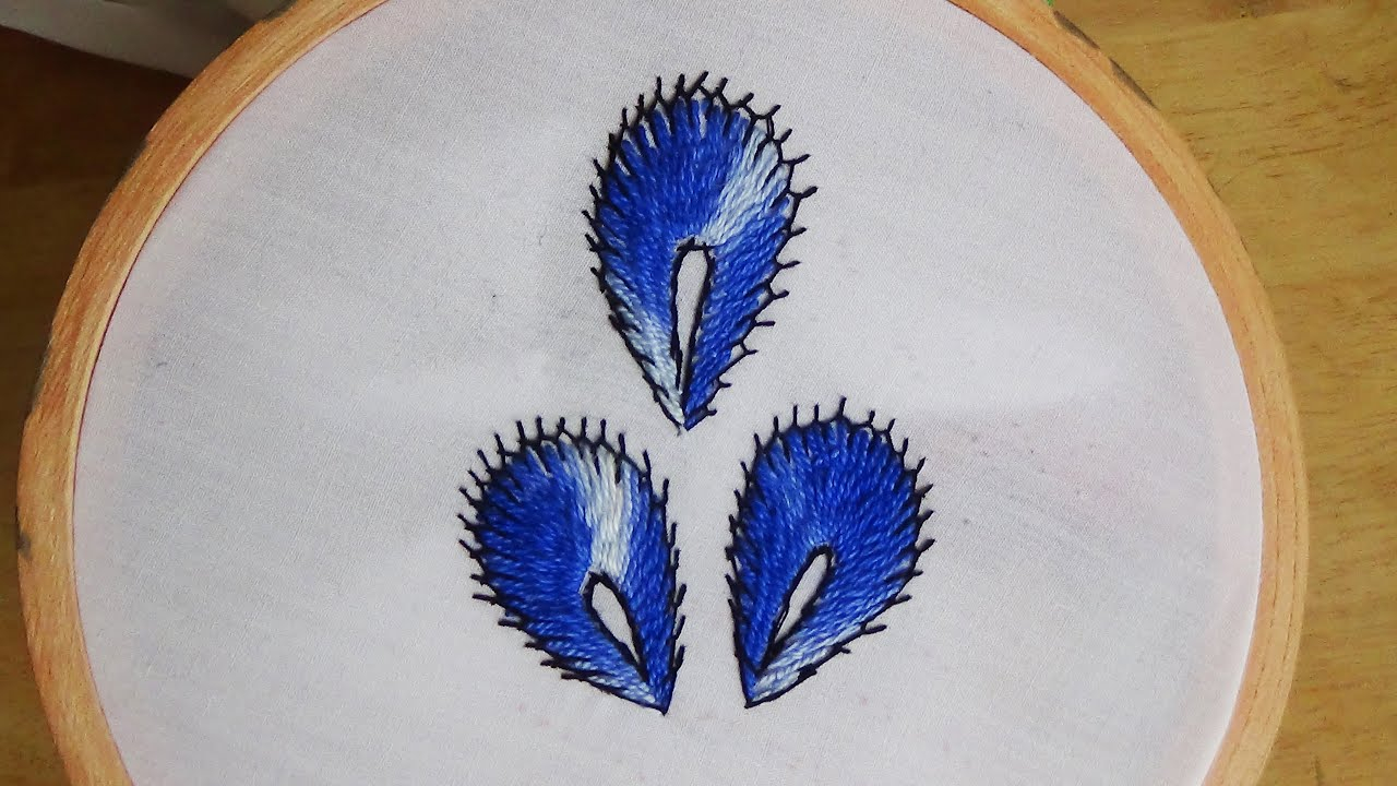 Peacock Hand Embroidery Pattern Hand Embroidery Peacock Feathers Chemanthy Stitch Variation