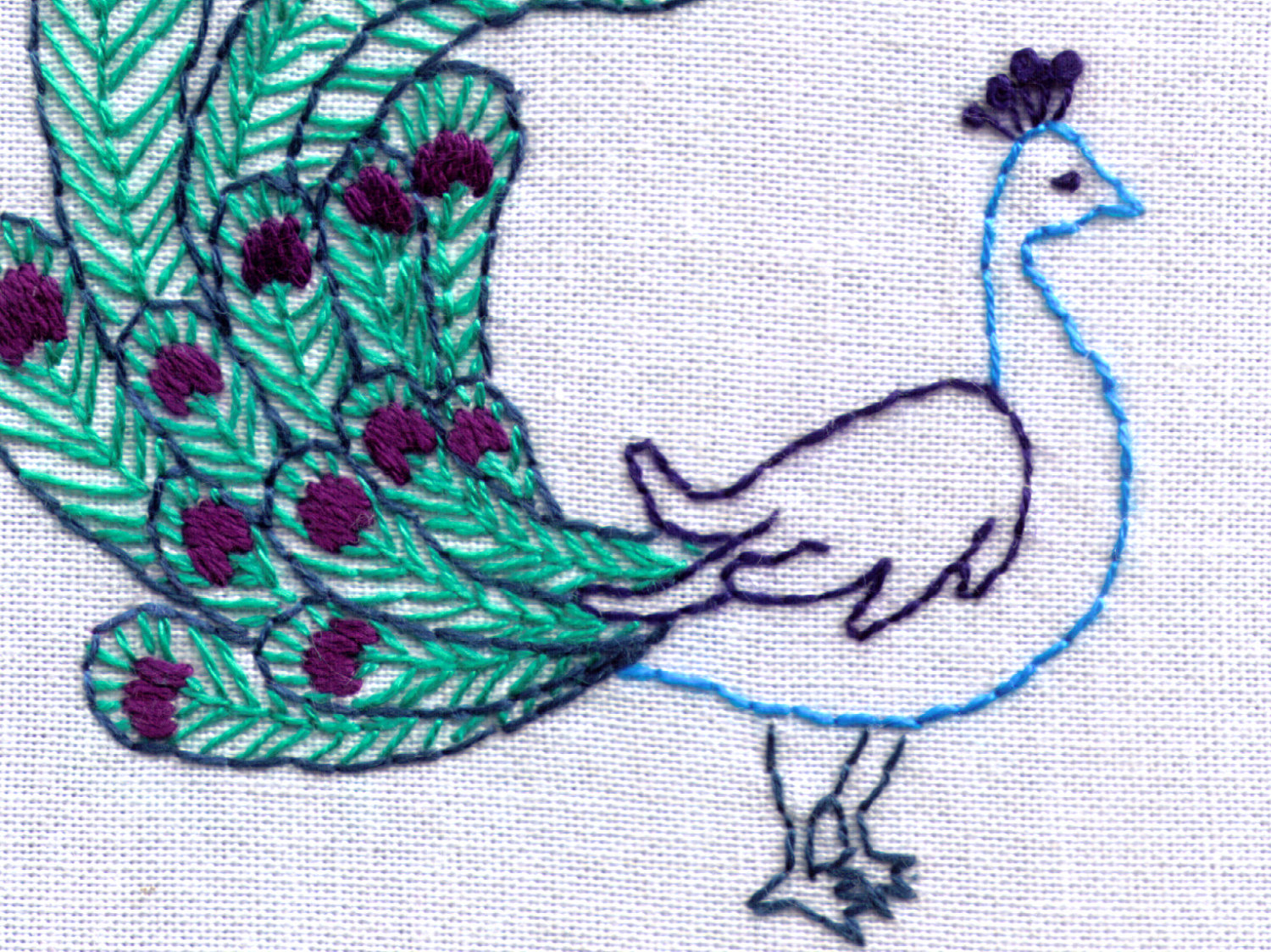 Peacock Hand Embroidery Pattern Peacock Hand Embroidery Pattern Bird Pdf
