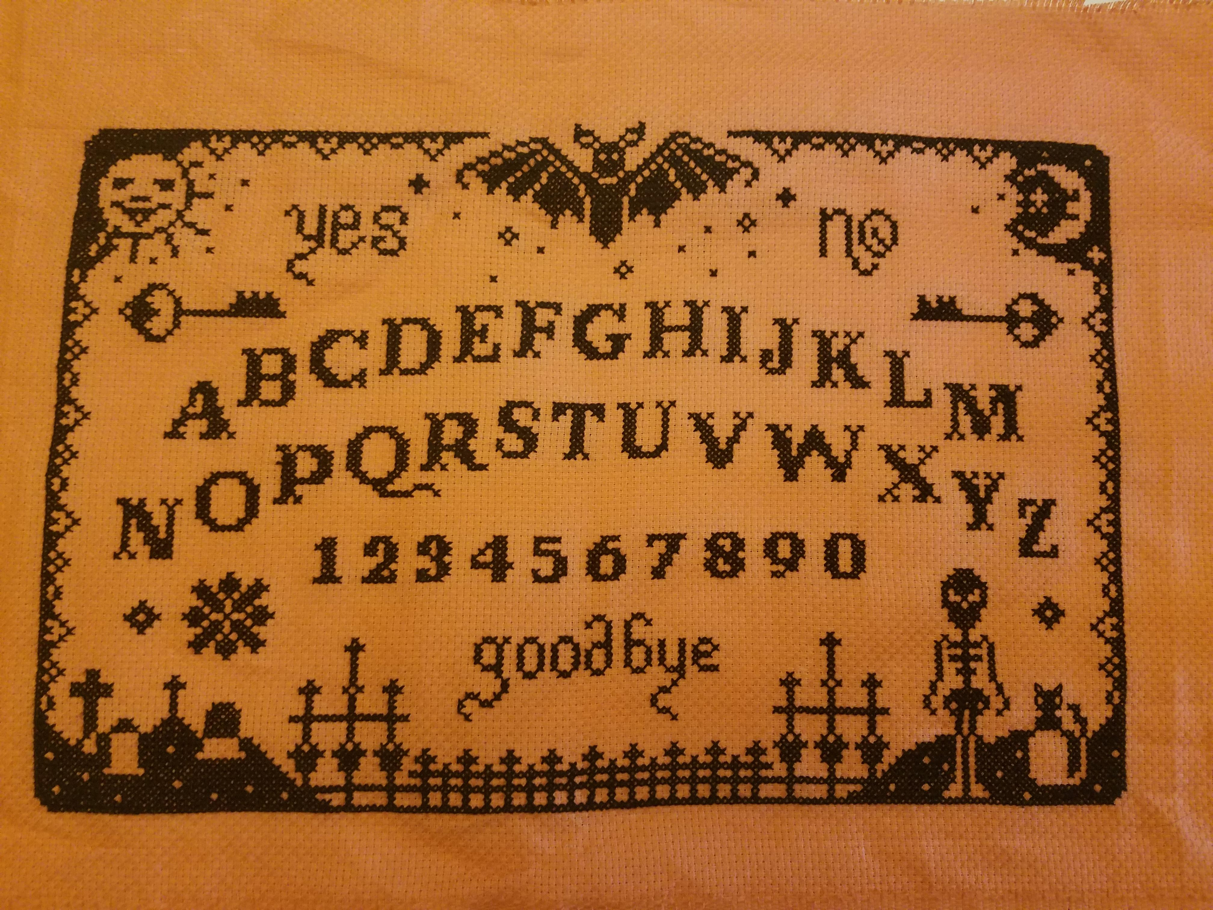 Primitive Embroidery Patterns Free Fo After About Two Months I Finally Finished This Primitive Ouija