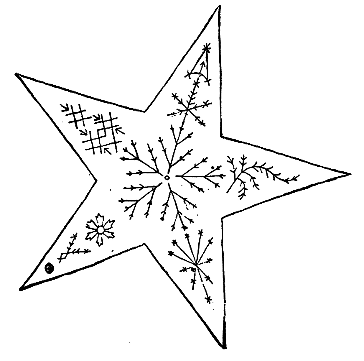 Printable Embroidery Patterns Vintage Embroidery Pattern Star The Graffical Muse