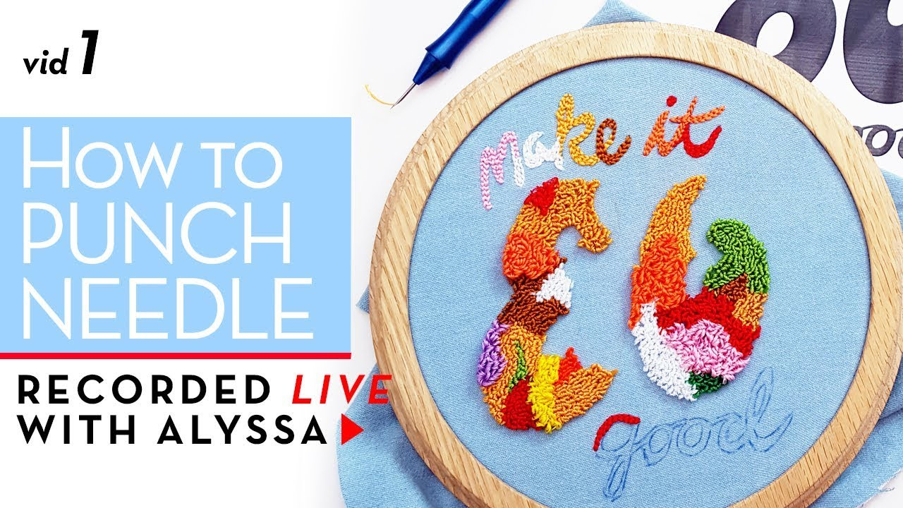 Punch Needle Embroidery Patterns Learn How To Punch Needle Relaxandcraft Livereplay
