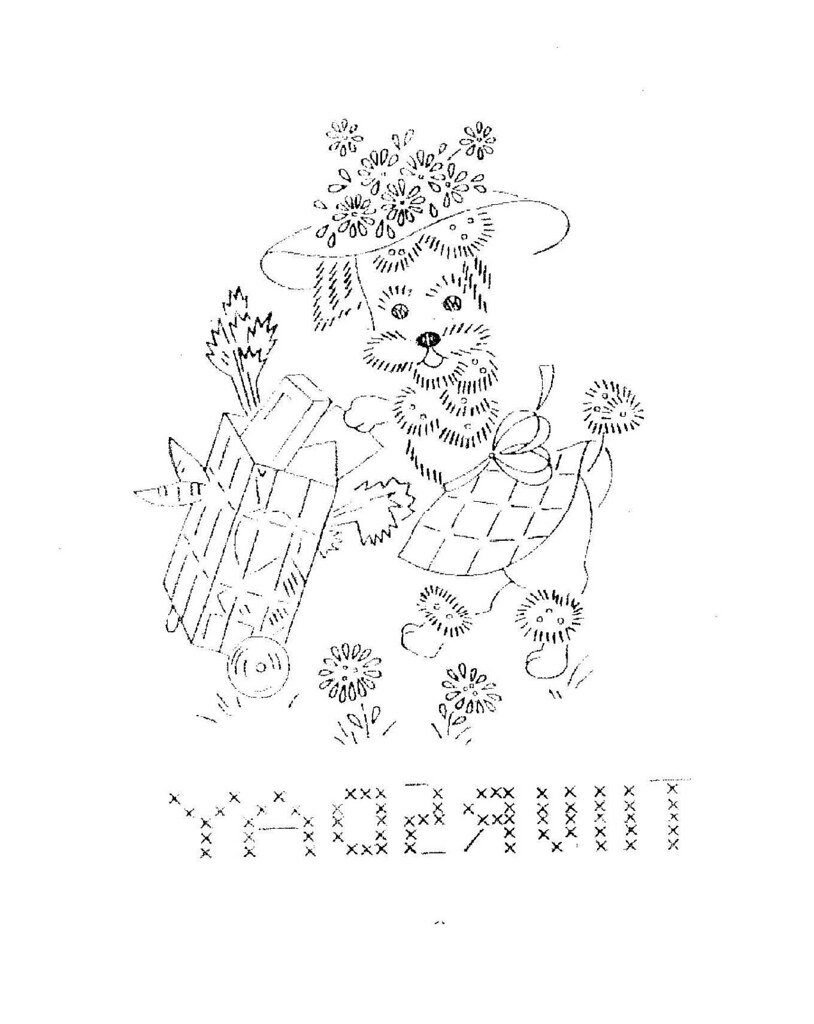 Retro Embroidery Patterns Penny Poodle Vintage Embroidery Pattern Penny Poodle Is On Flickr