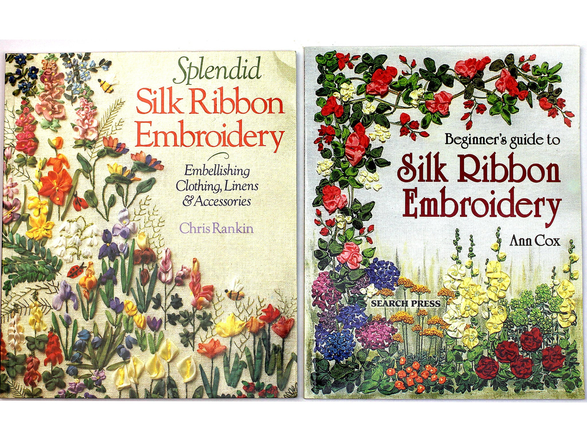 Ribbon Embroidery Patterns Splendid Silk Ribbon Embroidery Beginners Guide To Silk Ribbon Embroidery Ann Cox Chris Rankin Embroidery Books Embroidery Patterns