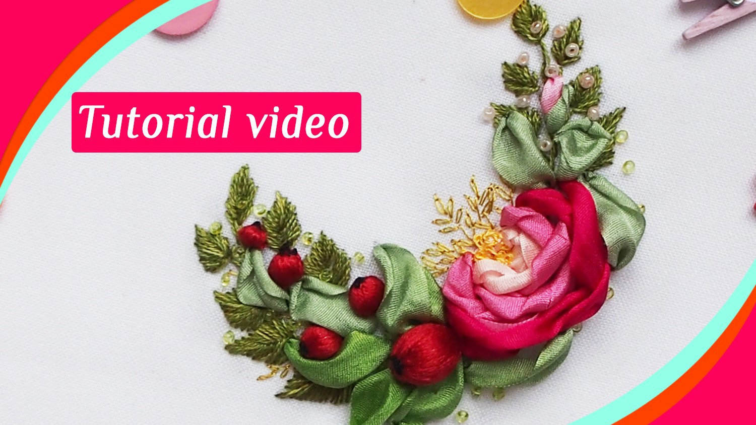 Ribbon Hand Embroidery Patterns Hand Embroidery Patterns Ribbon Tutorial Roses Embroidery Tutorial Video Guide For Embroidery Ribbons Roses Embroidery Pattern Roses How To