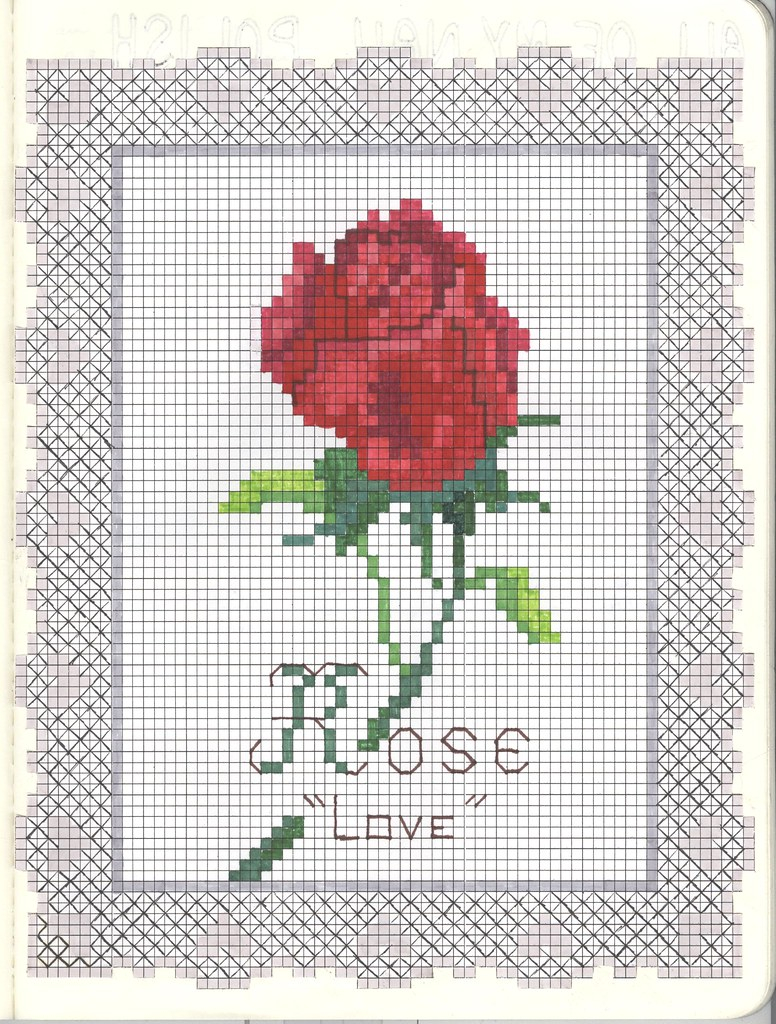 Rose Embroidery Pattern Rose Embroidery Pattern 20 Ink Marker And Paper On Pape Flickr