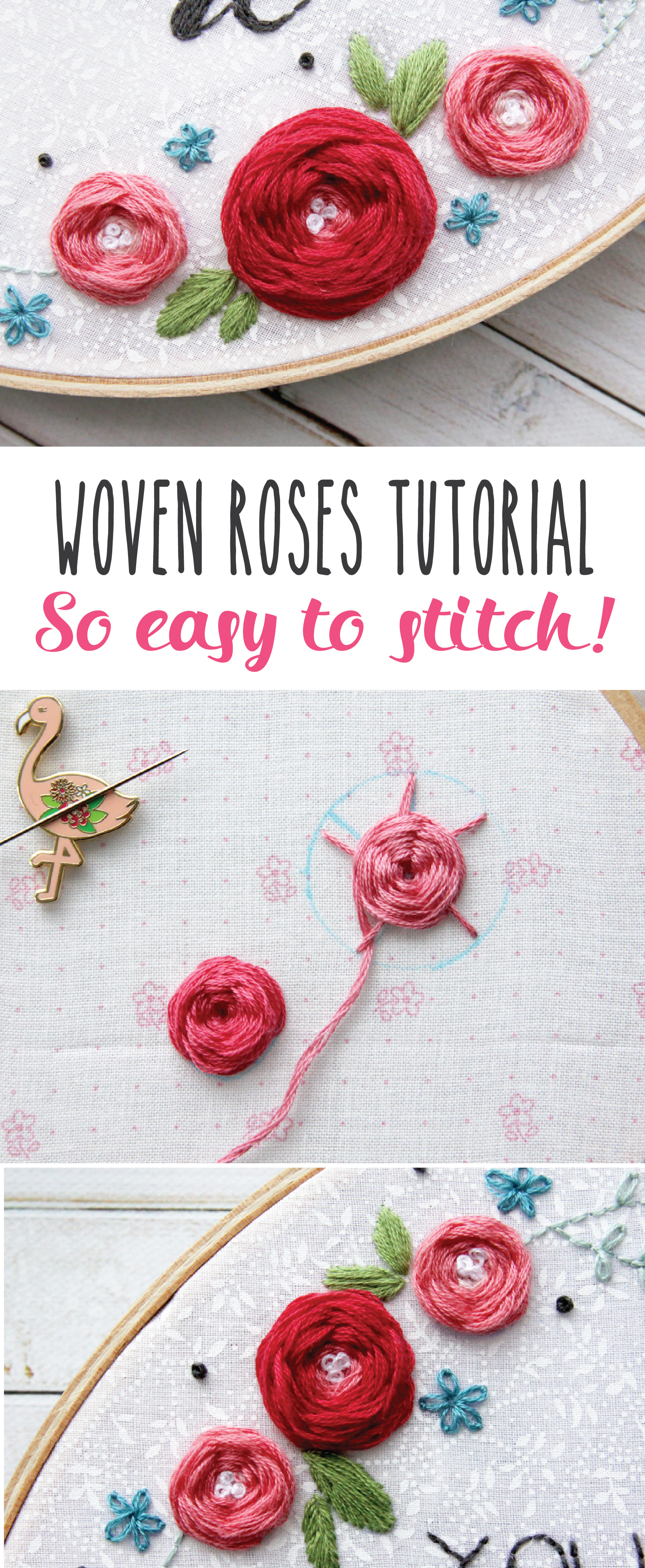 Rose Embroidery Pattern Woven Or Wagon Wheel Roses Embroidery Stitch Tutorial