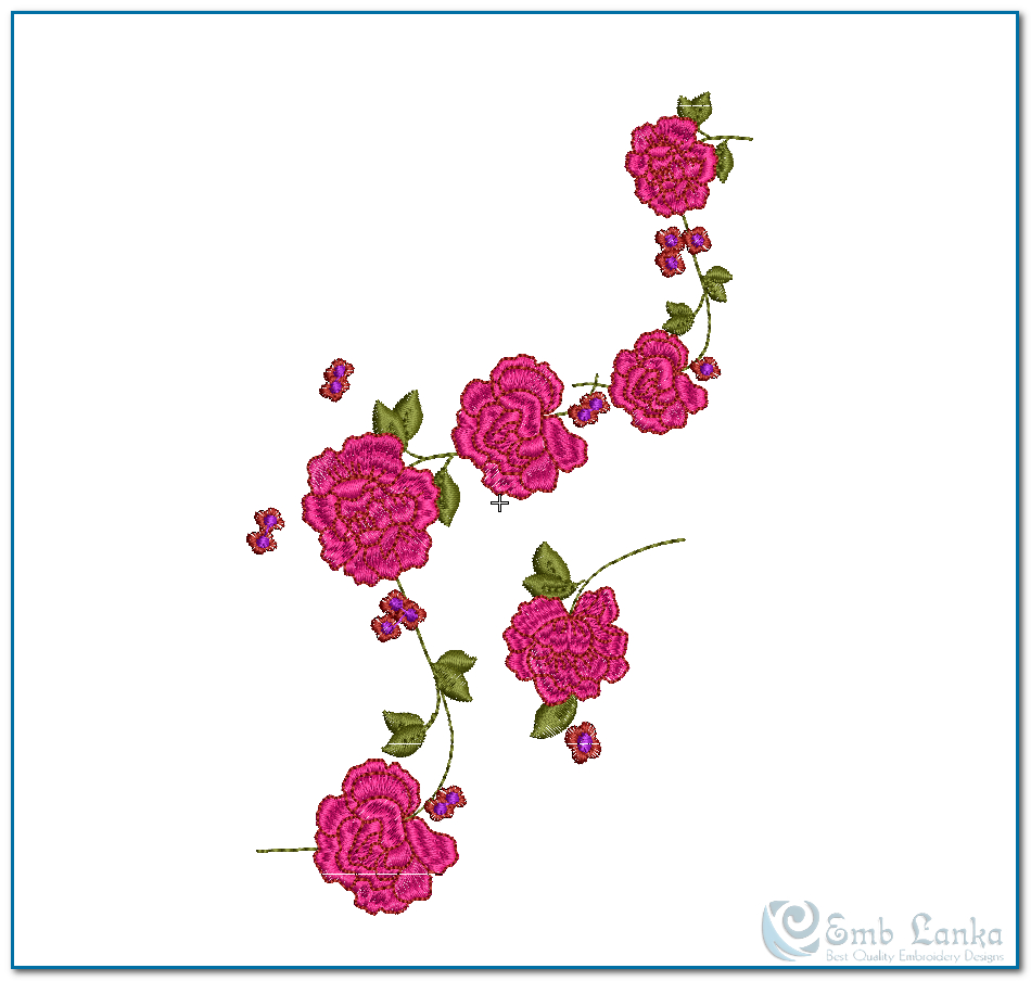 Rose Patterns For Embroidery 14 Rose Embroidery Designs Images Rose Machine Embroidery Border