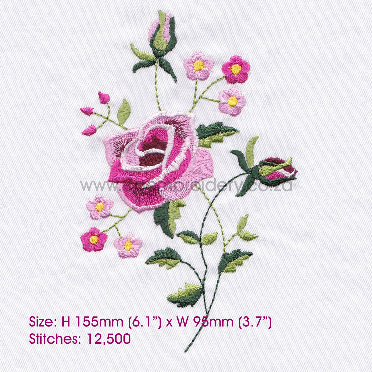Rose Patterns For Embroidery Antique Single Rose Design