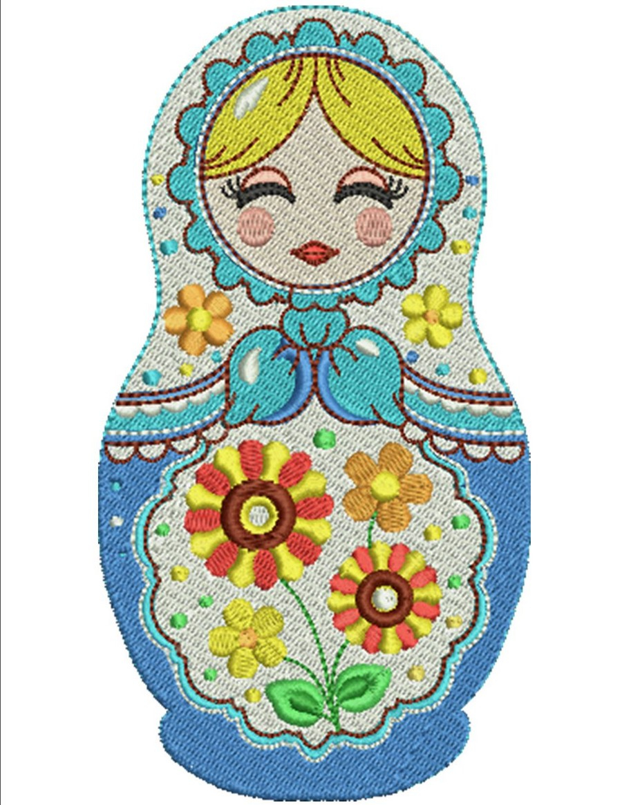 Russian Embroidery Patterns Mamushka