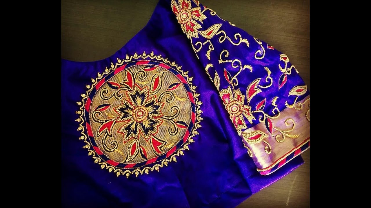 Saree Embroidery Patterns Beautiful Pattu Saree Blouse Embroidery Designs For Silk Sarees
