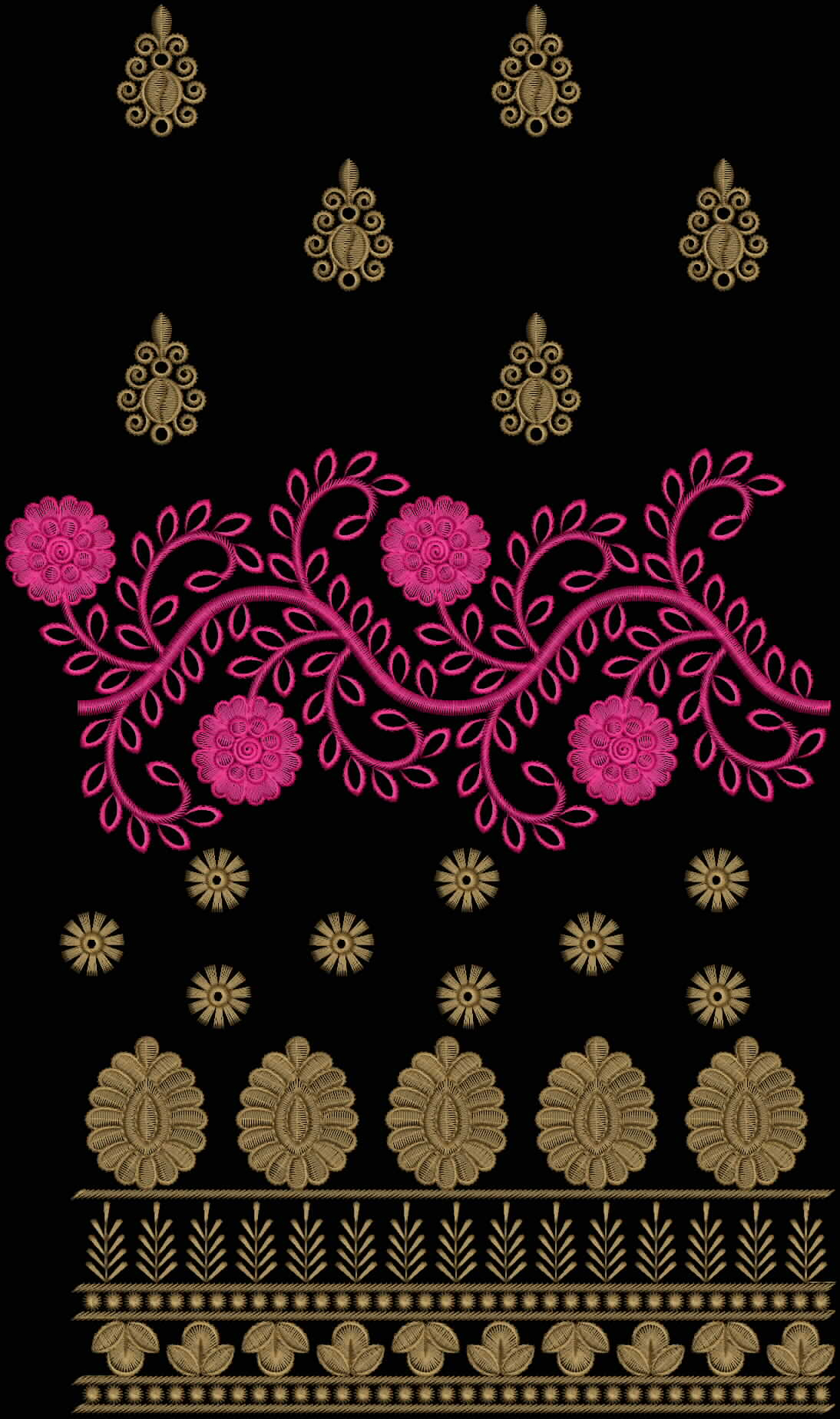 Saree Embroidery Patterns Saree Pallu Skatt Embroidery Design Saree Embroidery Design Embfreein
