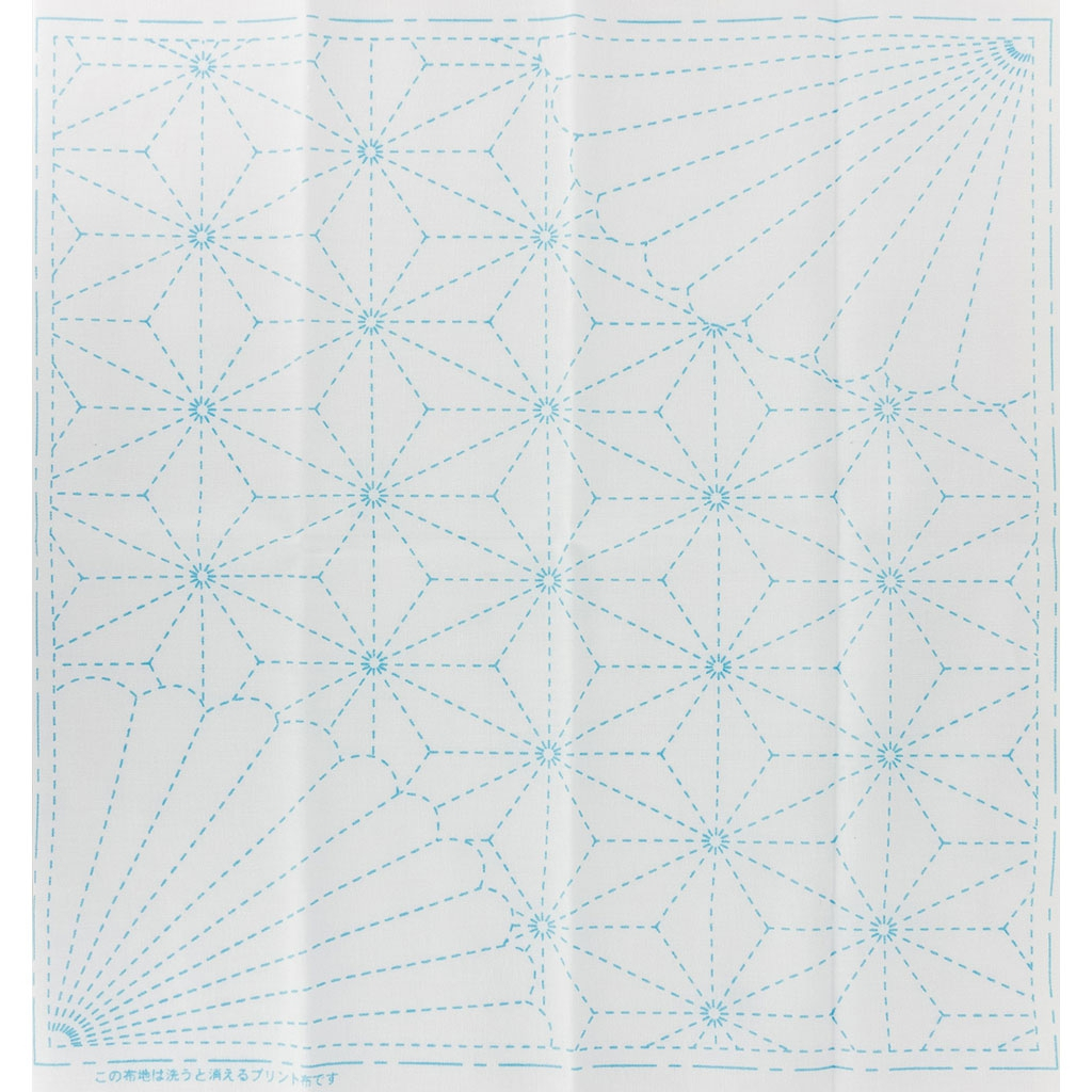 Sashiko Embroidery Patterns Fabric Coupon For Sashiko Embroidery 31x31 Cm White Hemp Leaf And Chrisantheme