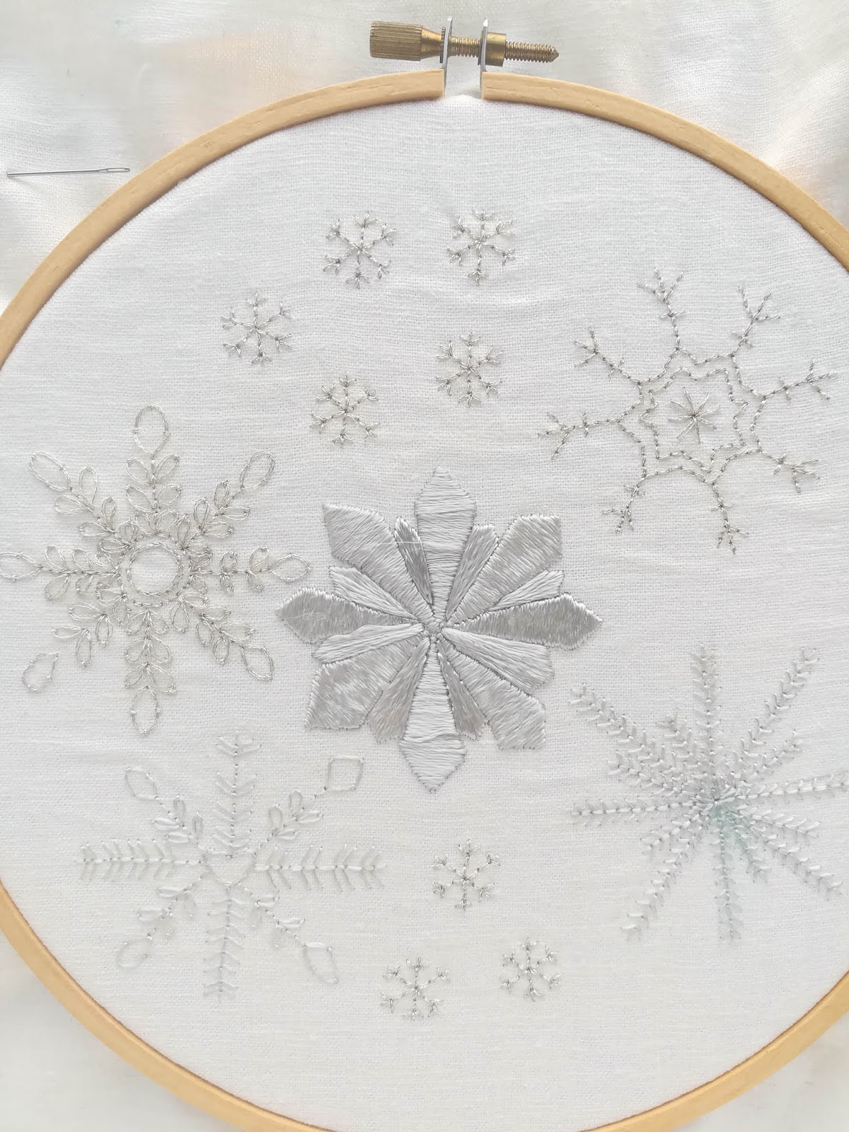 Snowflake Embroidery Pattern A Lively Hope Snowflakes Hand Embroidery Pattern Free