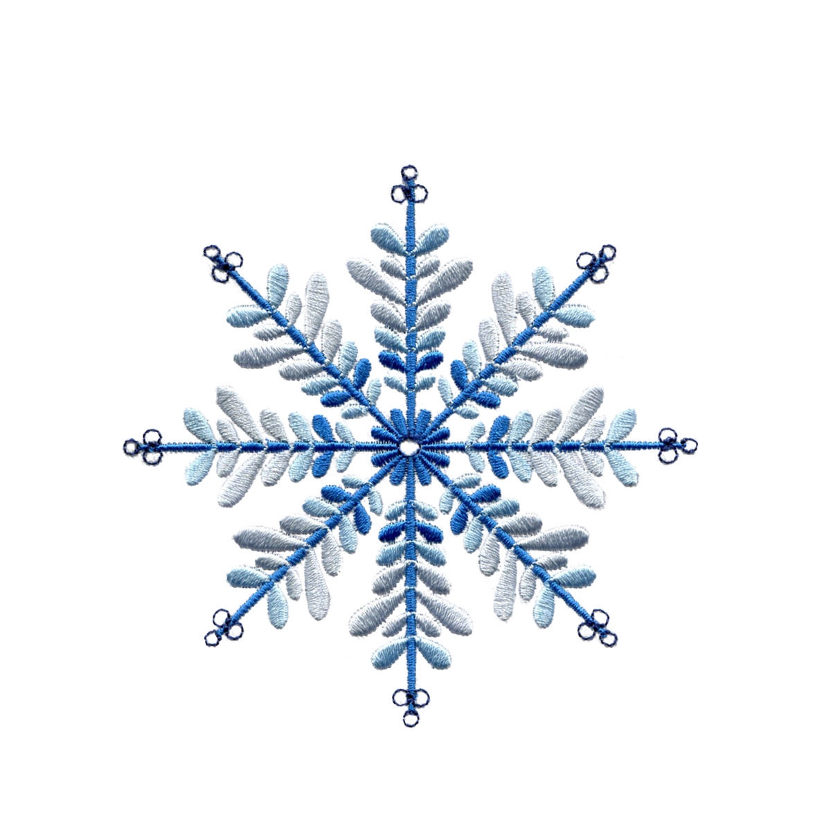 Snowflake Embroidery Pattern Crystal Snowflake Embroidery Design