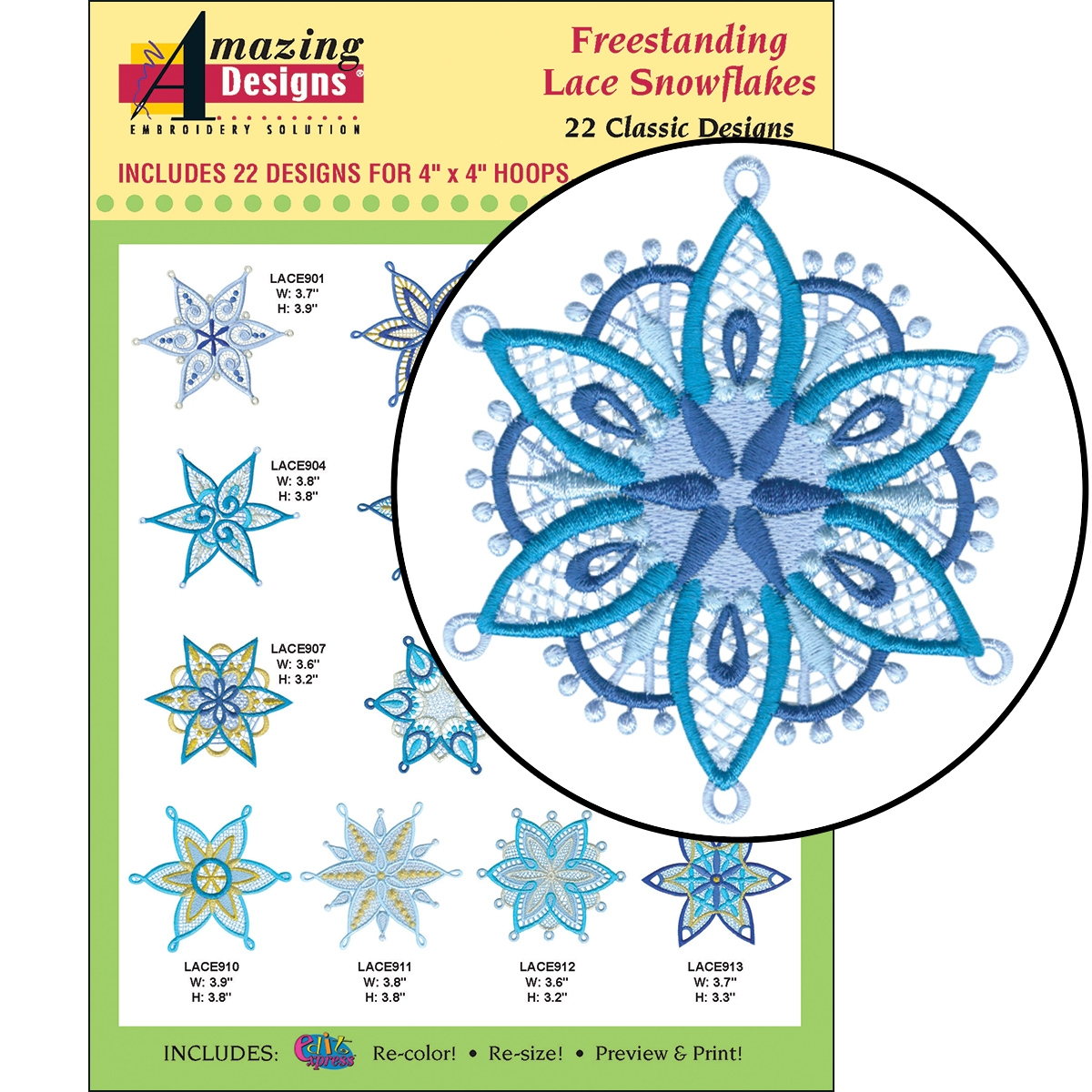 Snowflake Embroidery Pattern Freestanding Lace Snowflakes Embroidery Designs