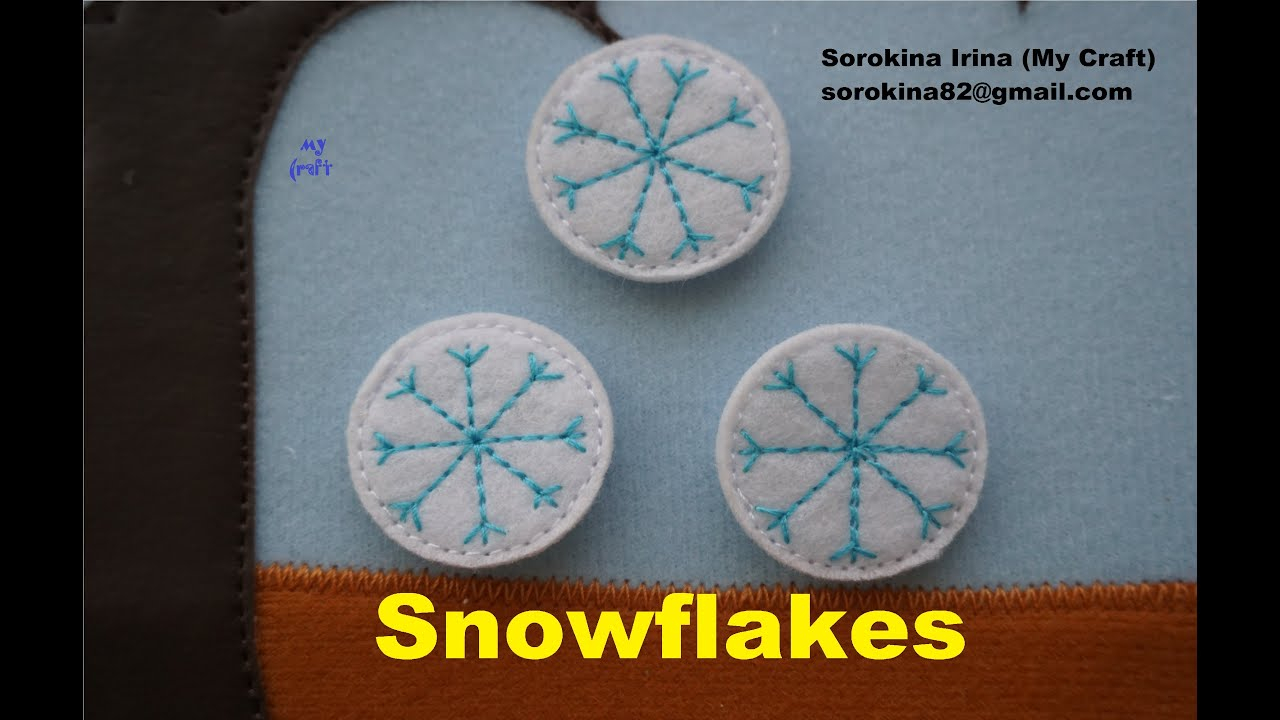 Snowflake Embroidery Pattern Snowflake Embroidery