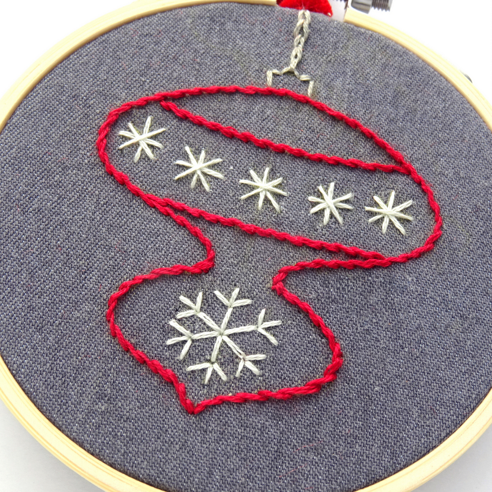 Snowflake Embroidery Pattern Snowflake Ornament Set Hand Embroidery Pattern
