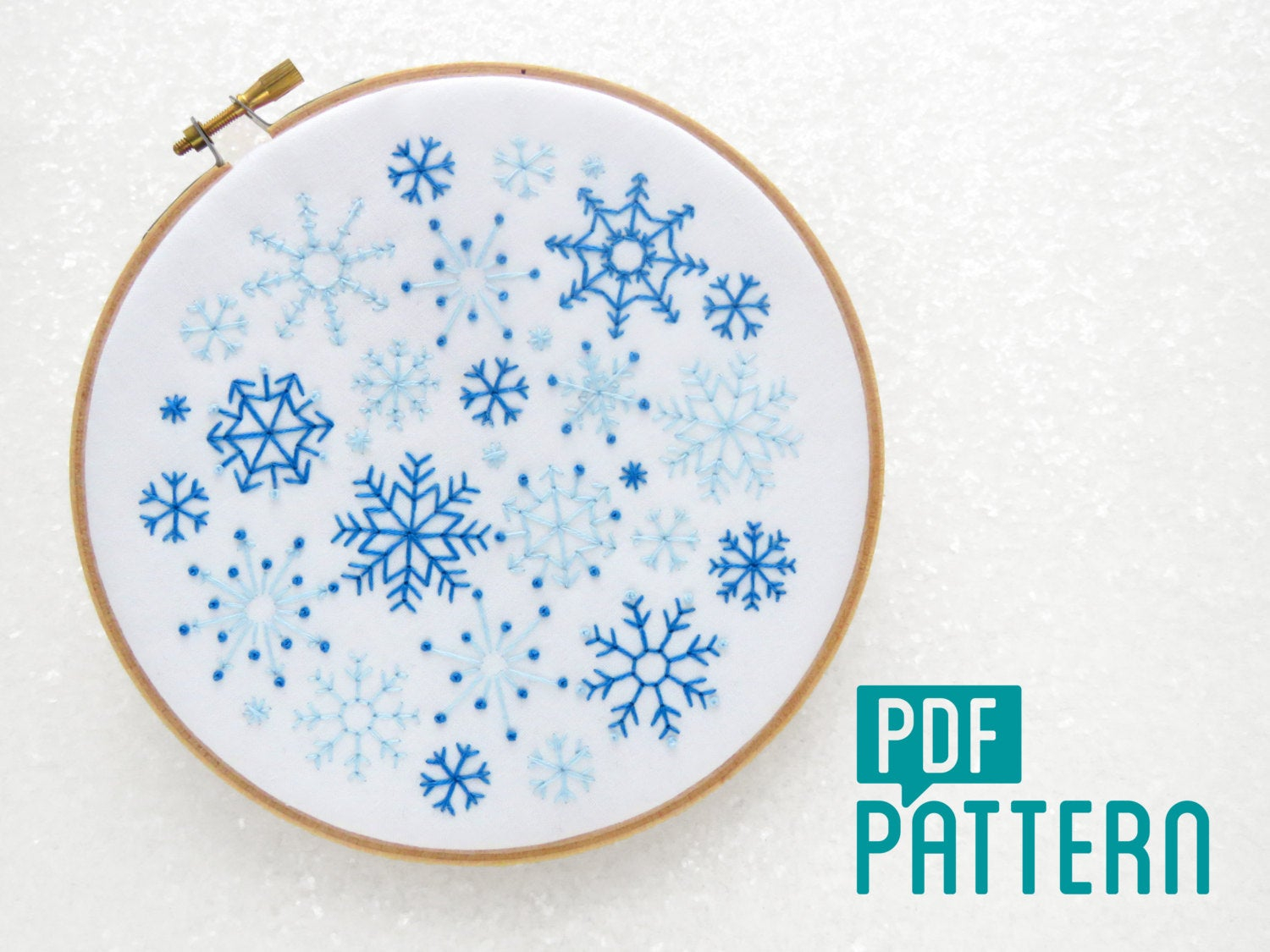 Snowflake Embroidery Pattern Snowflakes Embroidery Pattern Snow Needlework Pattern Christmas Embroidery Xmas Hoop Art Pattern Diy Christmas Decor Winter Embroidery