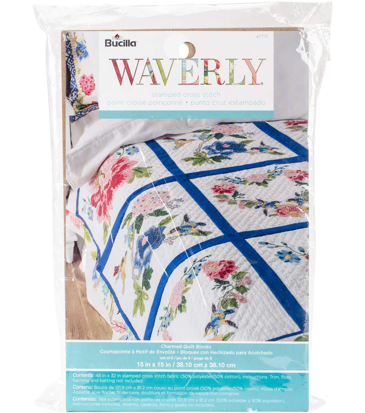 Stamped Embroidery Patterns Stamped Embroidery Quilt Blocks 15x15 6 Pack Waverly Charmed
