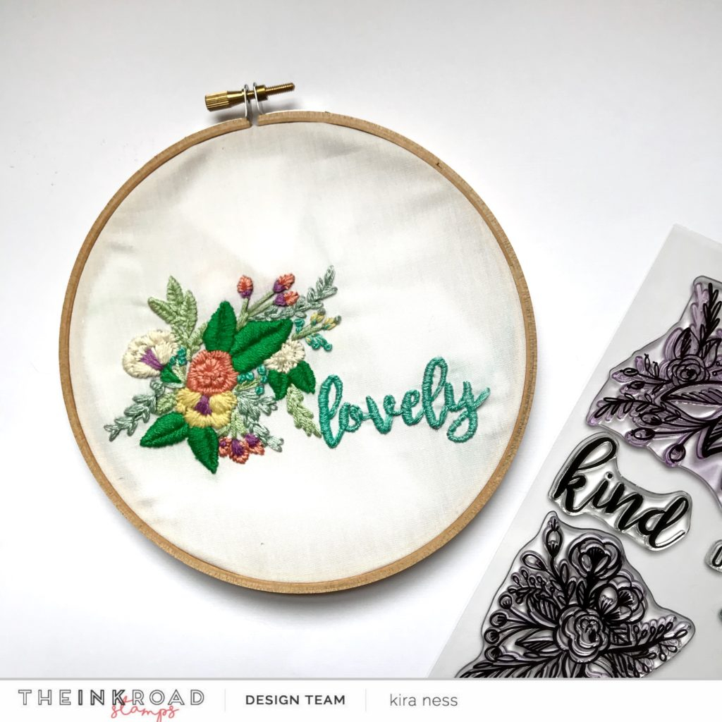 Stamped Embroidery Patterns Using Stamps As An Embroidery Pattern With Kira The Ink Road